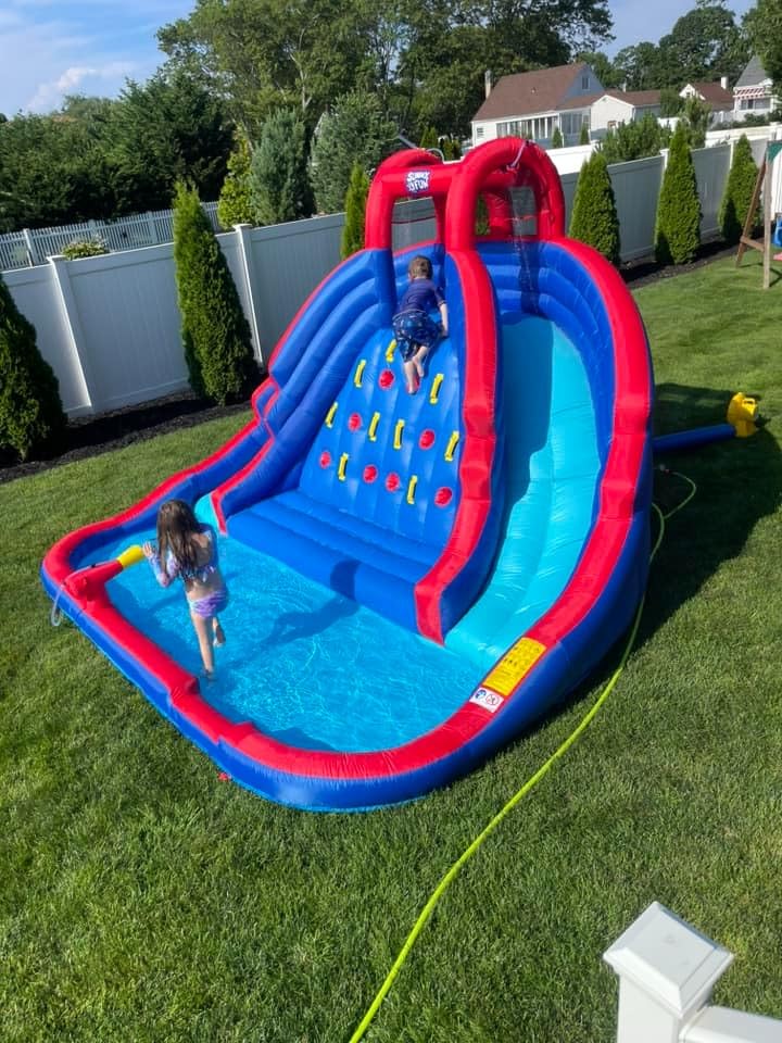SUNNY & FUN Ultra Climber Inflatable Water Slide Park with Two Slides customer photo 1