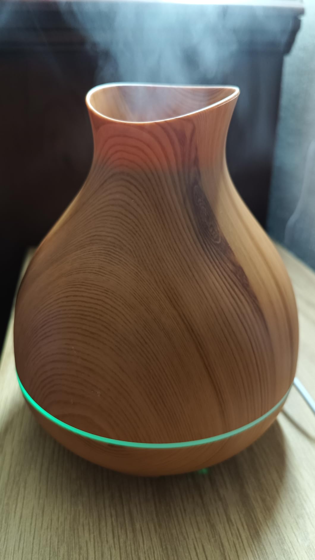 Aromatherapy Essential Oil Diffuser, 550ml Ultrasonic Fragrant Oil Large Room Humidifier, Diffusers for Home with Timer and Waterless Auto-Off, 7 Color LED Lights,Cool Mist Humidifiers customer photo 2