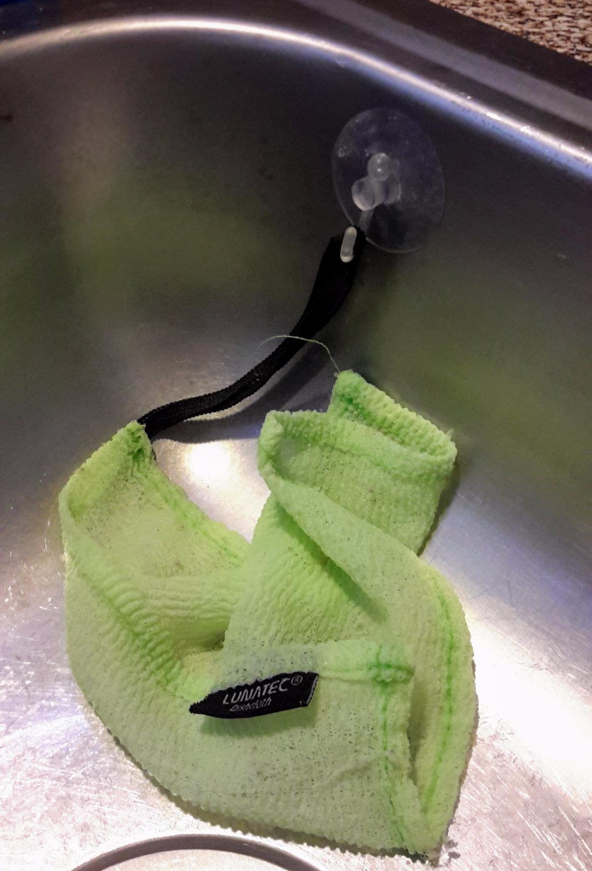 Lunatec Odor-Free Kitchen Dishcloths. A Scrubber and scouring pad for All Surfaces. (4-Pack) customer photo 2