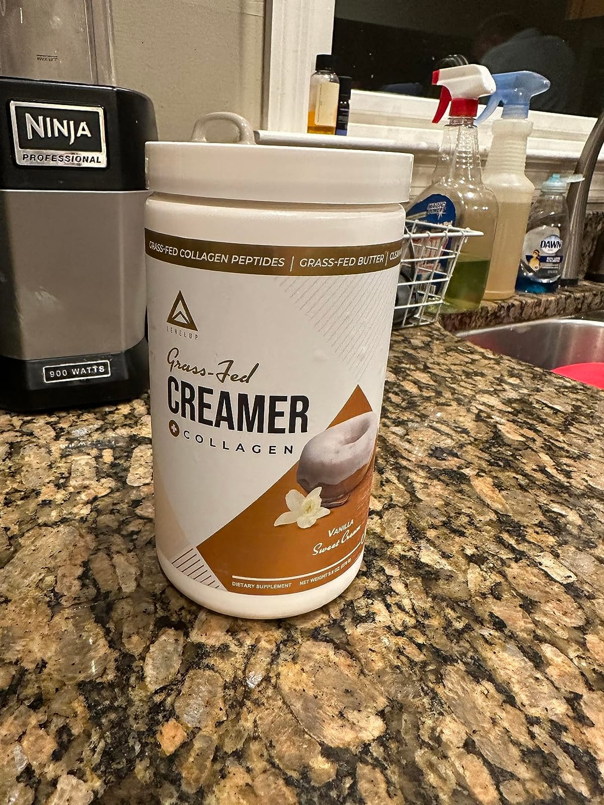 LevelUp Keto Coffee Creamer, MCT + Collagen, Vanilla Sweet Cream, 22.5 oz customer photo 2