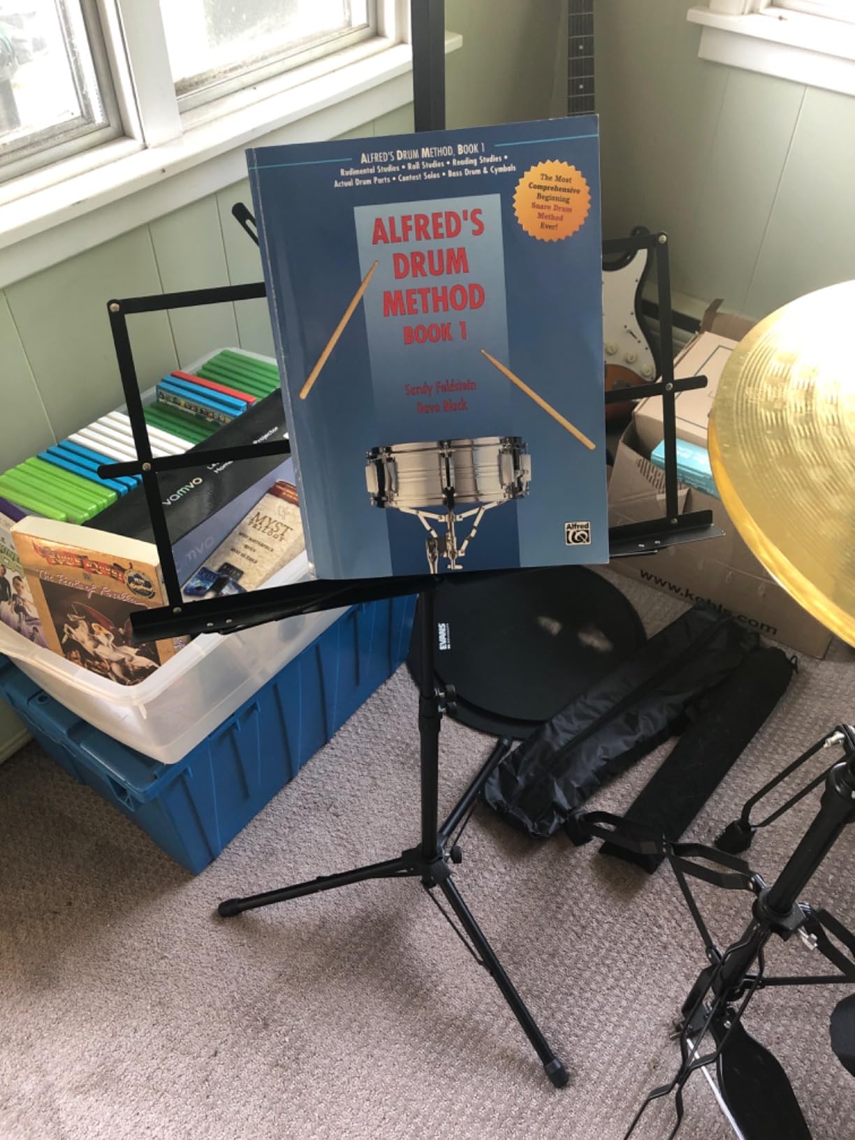 K KASONIC Music Stand, 2 in 1 Folding Sheet Music & Book Stand With Bag customer photo 2
