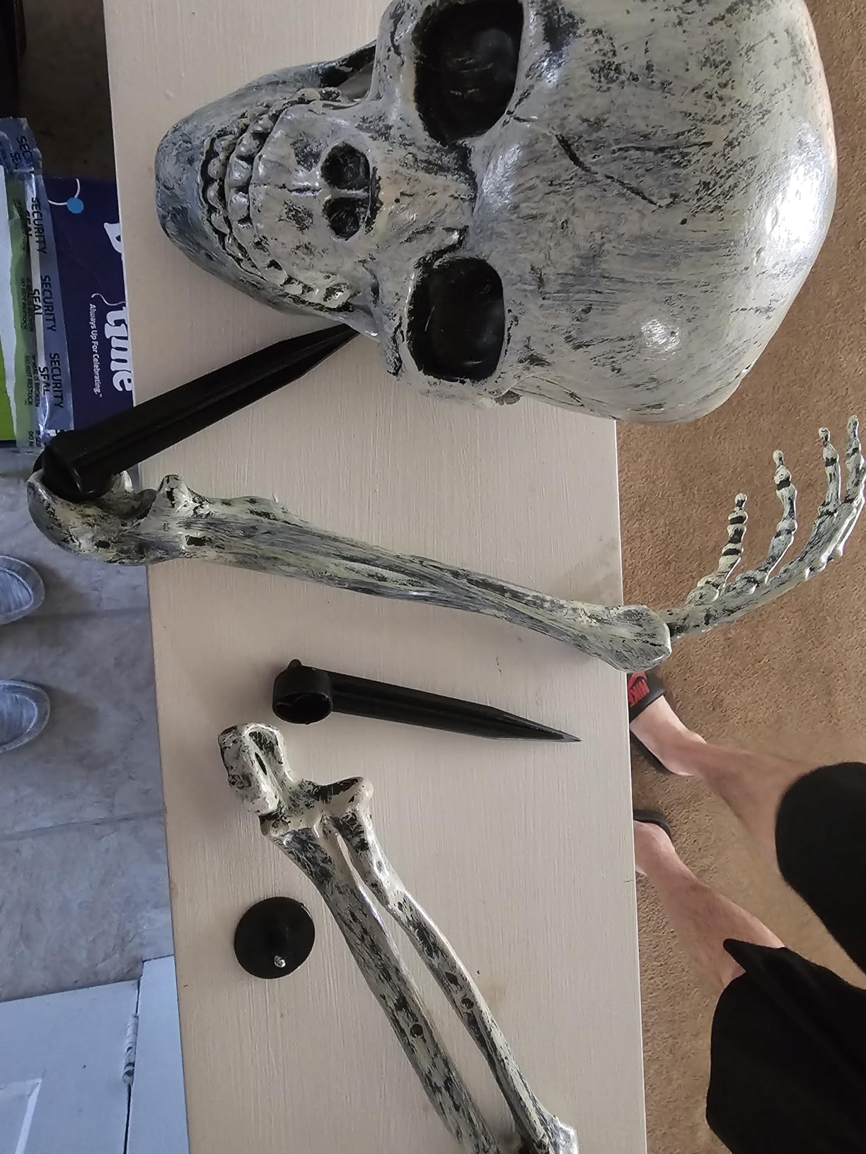 3 Pc Realistic Skeleton Yard Stakes, Halloween Decorations Outdoor customer photo 1