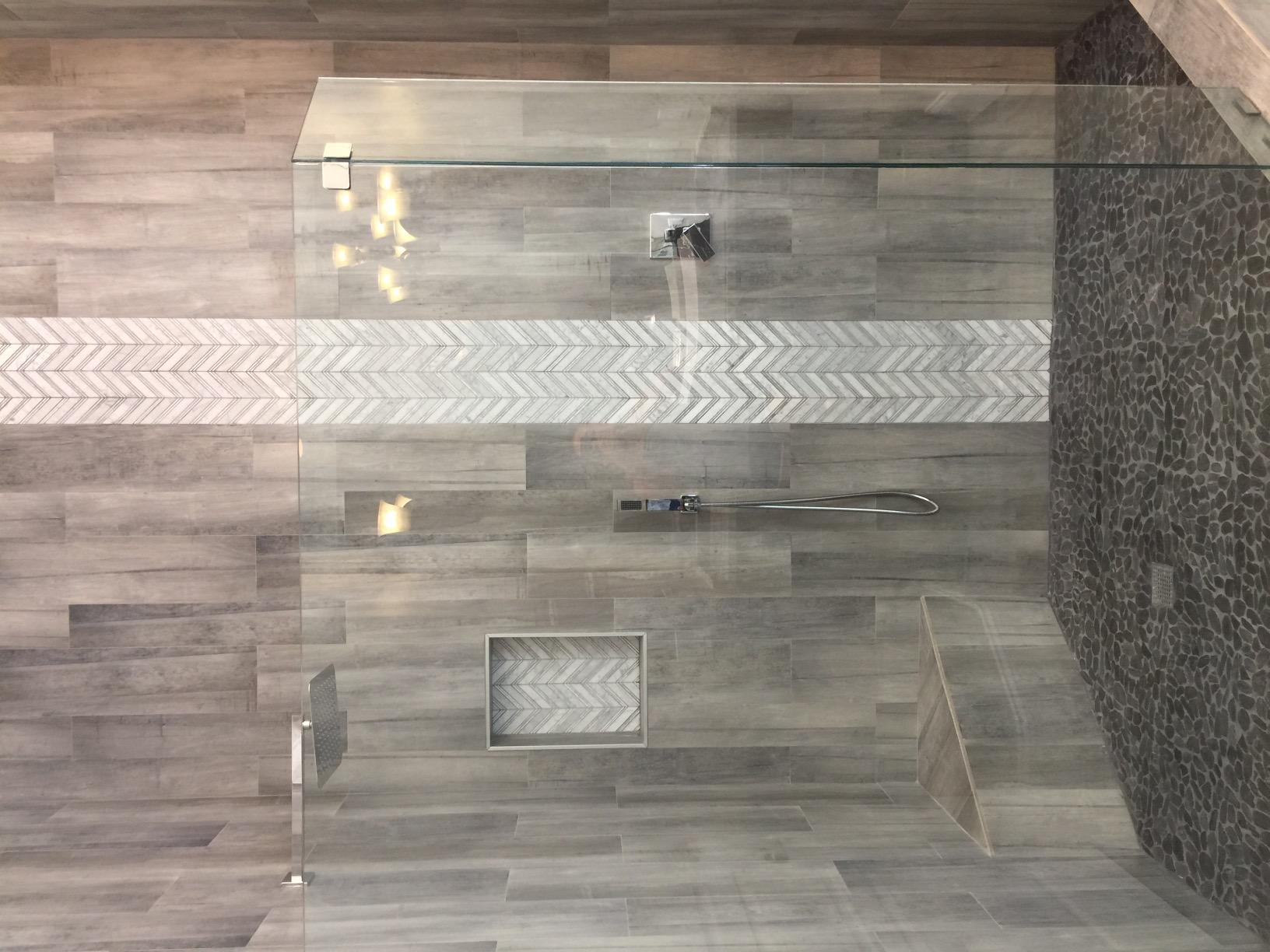 SR SUN RISE Shower Faucet Set 12-Inch Rainfall Shower Head Brushed Nickel customer photo 2