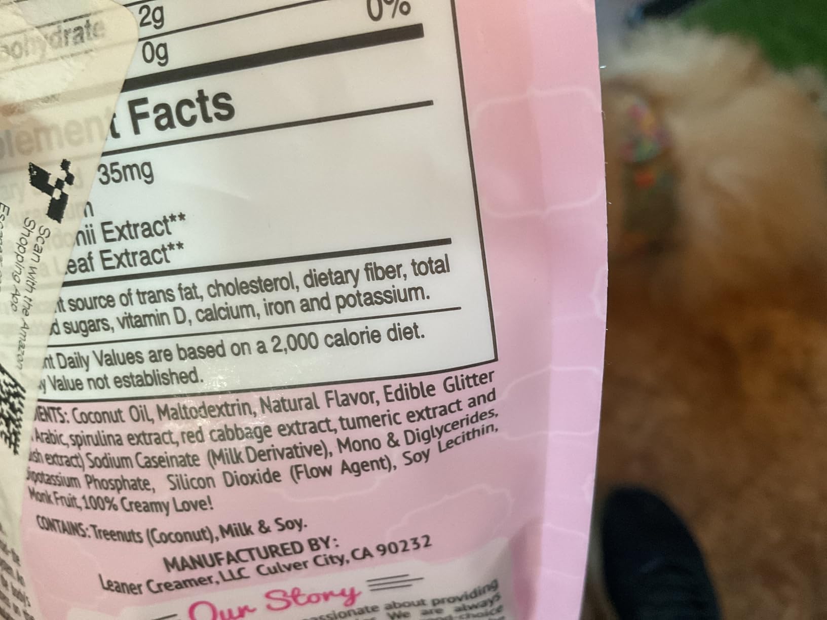 Leaner Creamer Original Formula Coffee Creamer, Hazelnut, 140 Servings customer photo 2