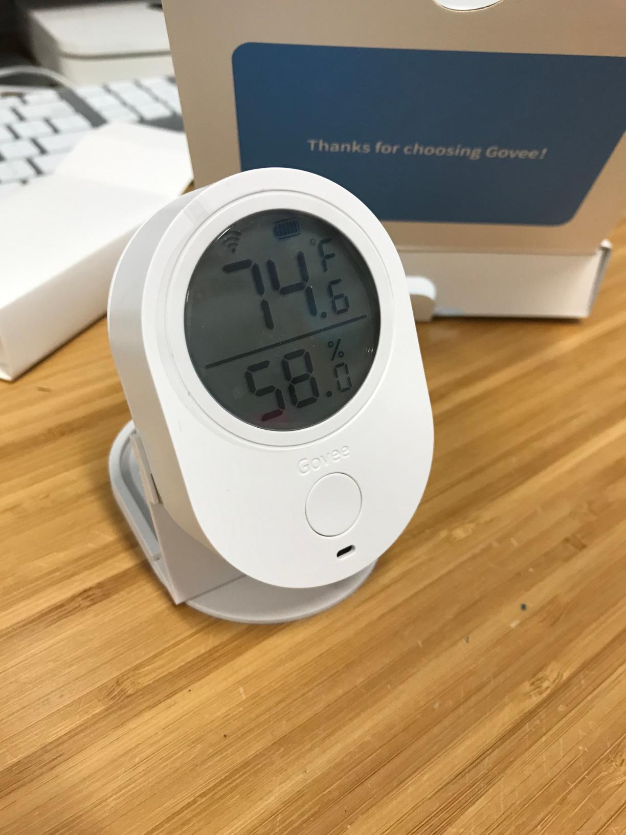 Govee Smart WiFi Thermometer Hygrometer H5051 Indoor with LCD & App Alert customer photo 1