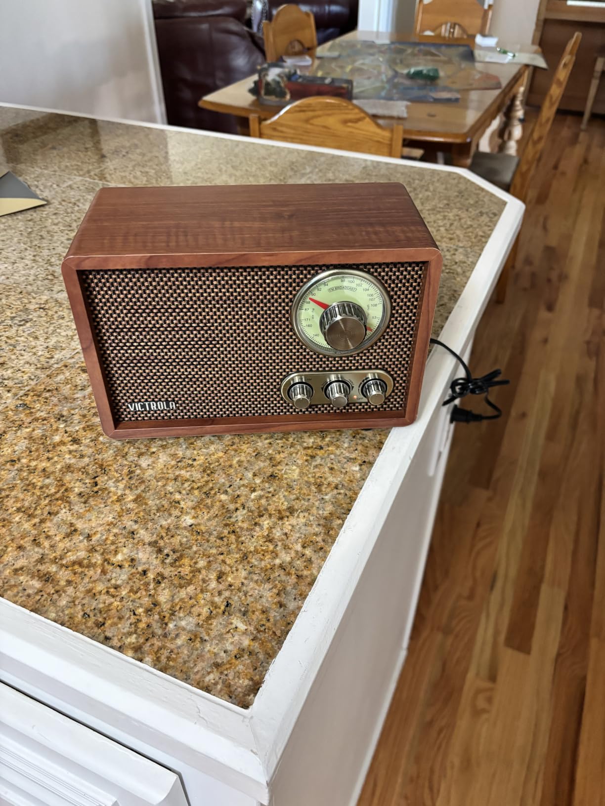 Victrola Willow - Retro Wood Bluetooth Radio, AM/FM - Walnut customer photo 1
