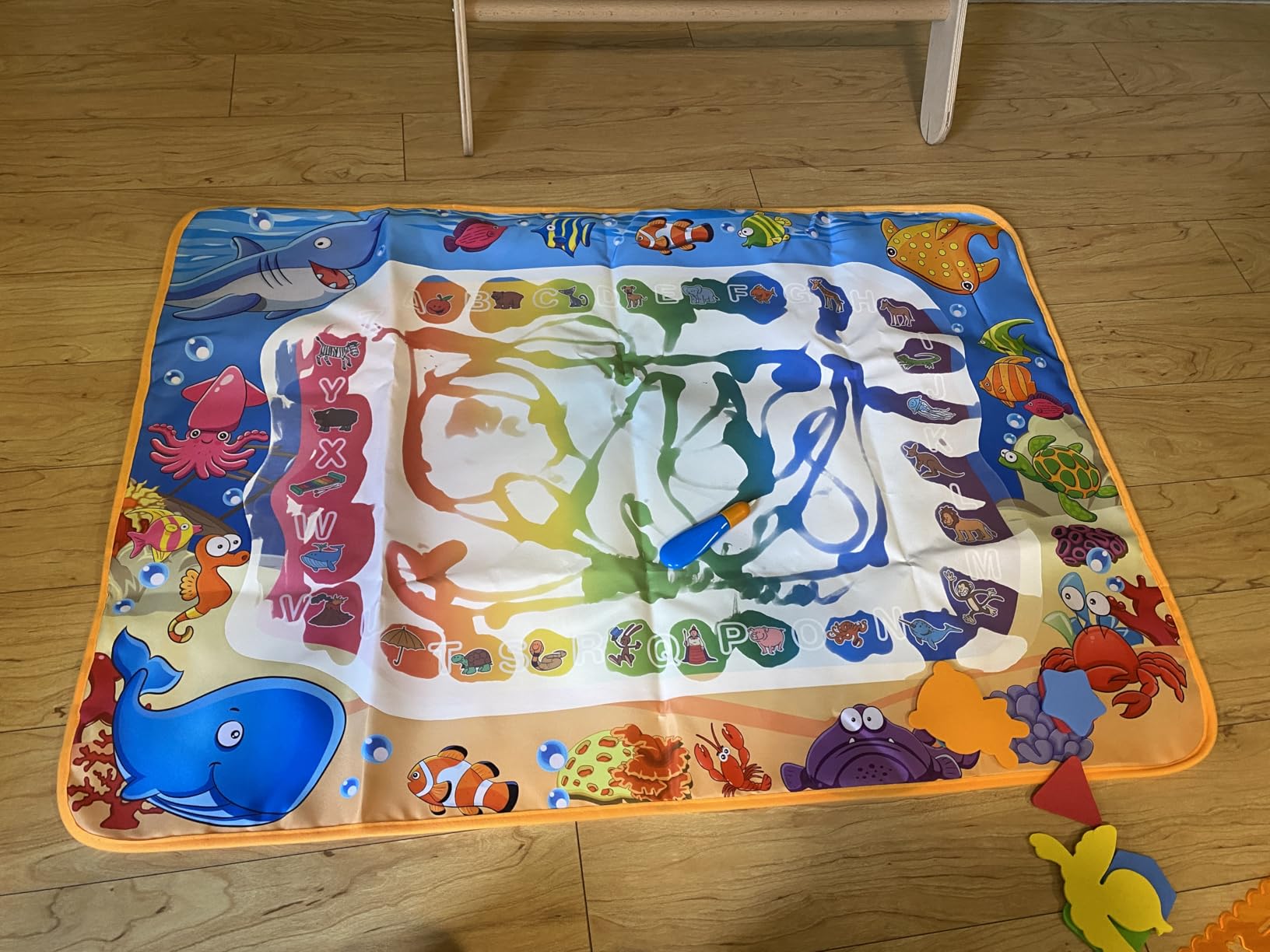 Water Doodle Mat - Kids Color Painting Toy, Gift Set for Toddlers 2-7 customer photo 1