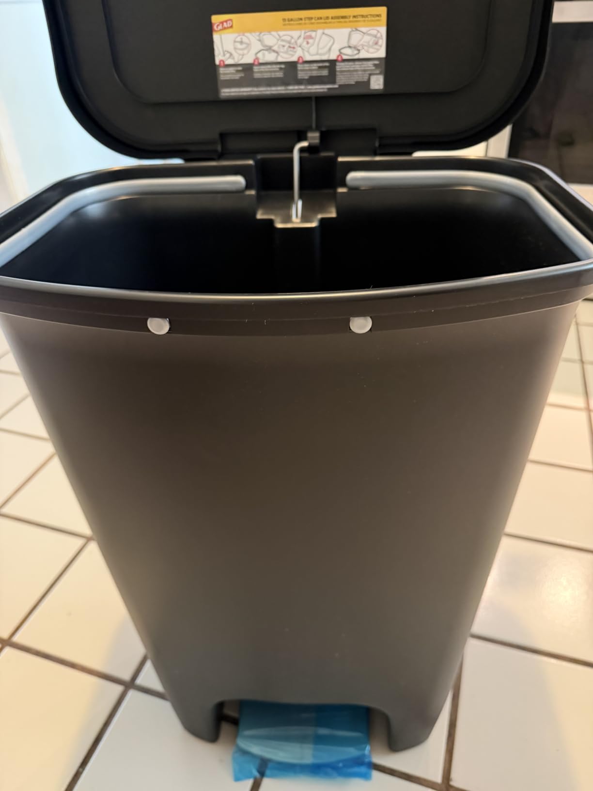 Glad Trash Can with Clorox Odor Protection | Plastic Bin, 13 Gal, Black customer photo 1