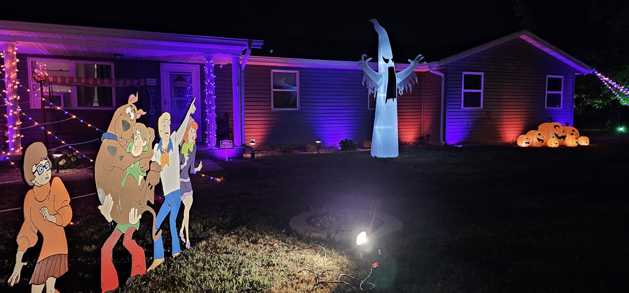 Joiedomi 12 FT Halloween Inflatables Outdoor Decorations, Scary Ghost Halloween Decor, Inflatable Ghost Blow Ups for Yard with LEDs for Outside Yard Decorations customer photo 2
