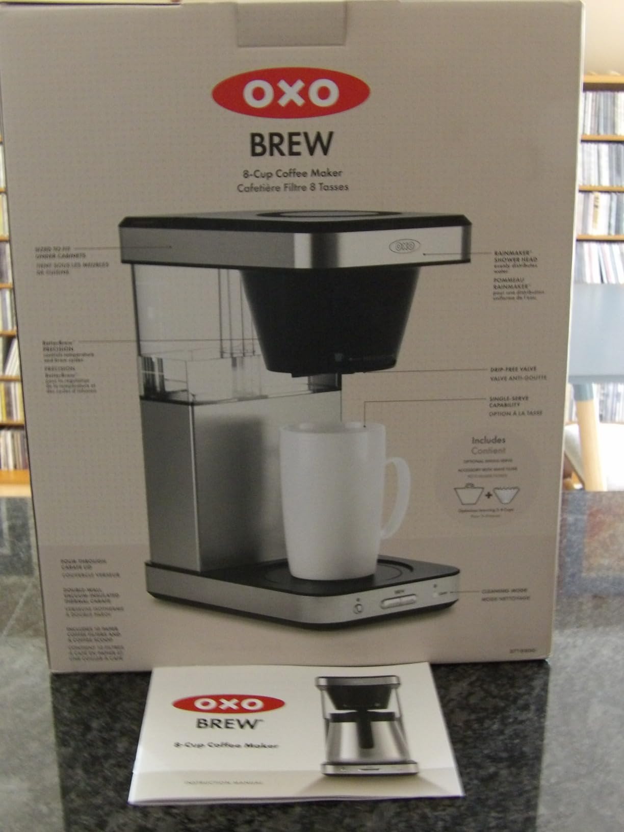 OXO Brew 8-Cup Coffee Maker - Single-Serve, Thermal Carafe, Stainless Steel | SCA Certified Home Brewer, Precise Temperature Control, Rainmaker Shower Head customer photo 2