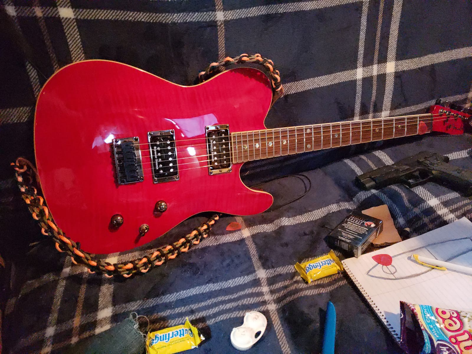 Fender Custom Telecaster FMT HH Electric Guitar, Features Seymour Duncan '59/Pearly Gates Humbuckers with Coil Tap, with 2-Year Warranty, Black Cherry Burst customer photo 2