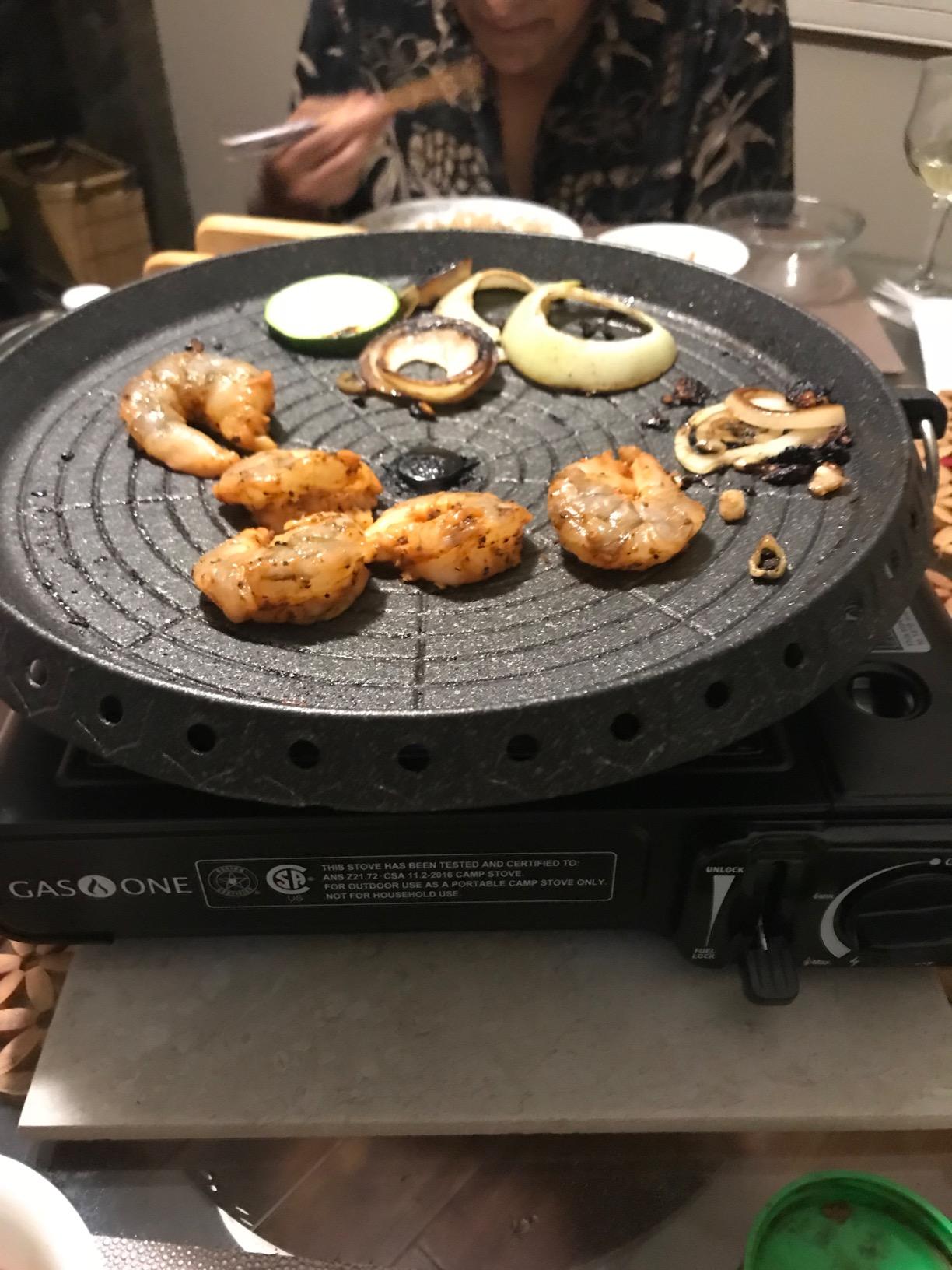 Korean Style BBQ Grill Pan with Maifan Coated Surface Non-stick Smokeless Barbecue Plate for Indoor Outdoor Grilling 32x32cm customer photo 1
