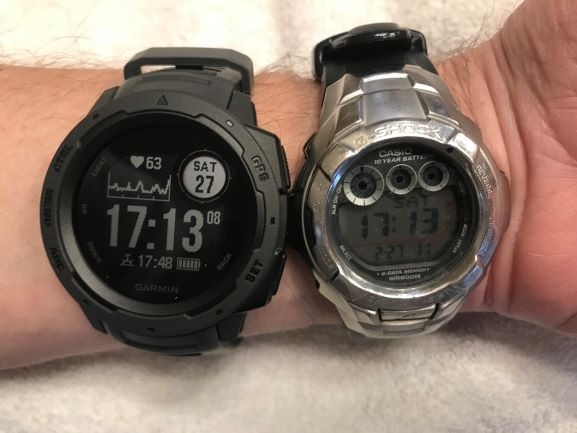 Garmin Instinct, Rugged Outdoor Watch with GPS, Features Glonass and Galileo, Heart Rate Monitoring and 3-Axis Compass, Graphite customer photo 2
