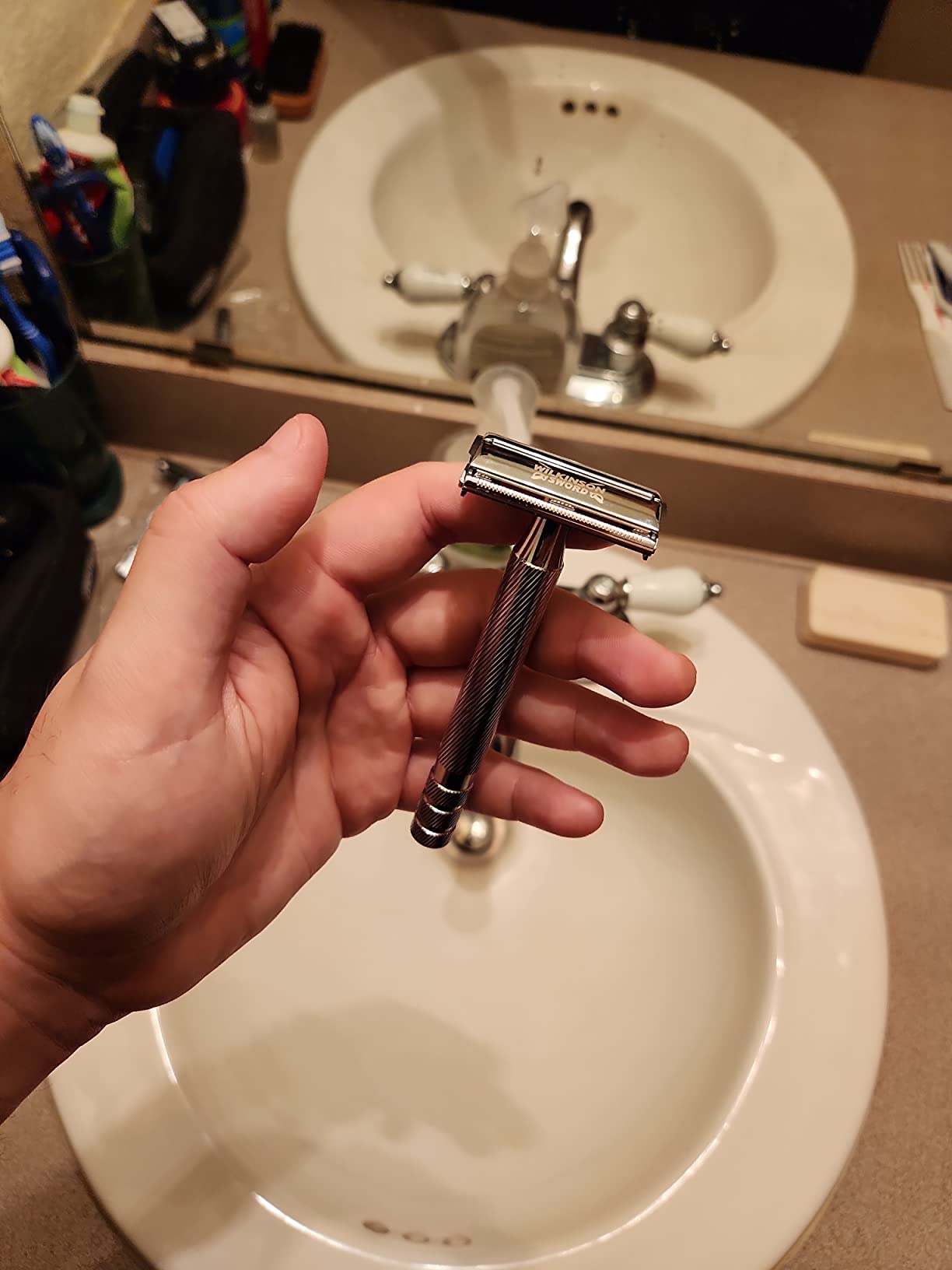 Wilkinson Sword Double Edge Safety Razor, 1 Metal Handle & 5 Razor Blades customer photo 2