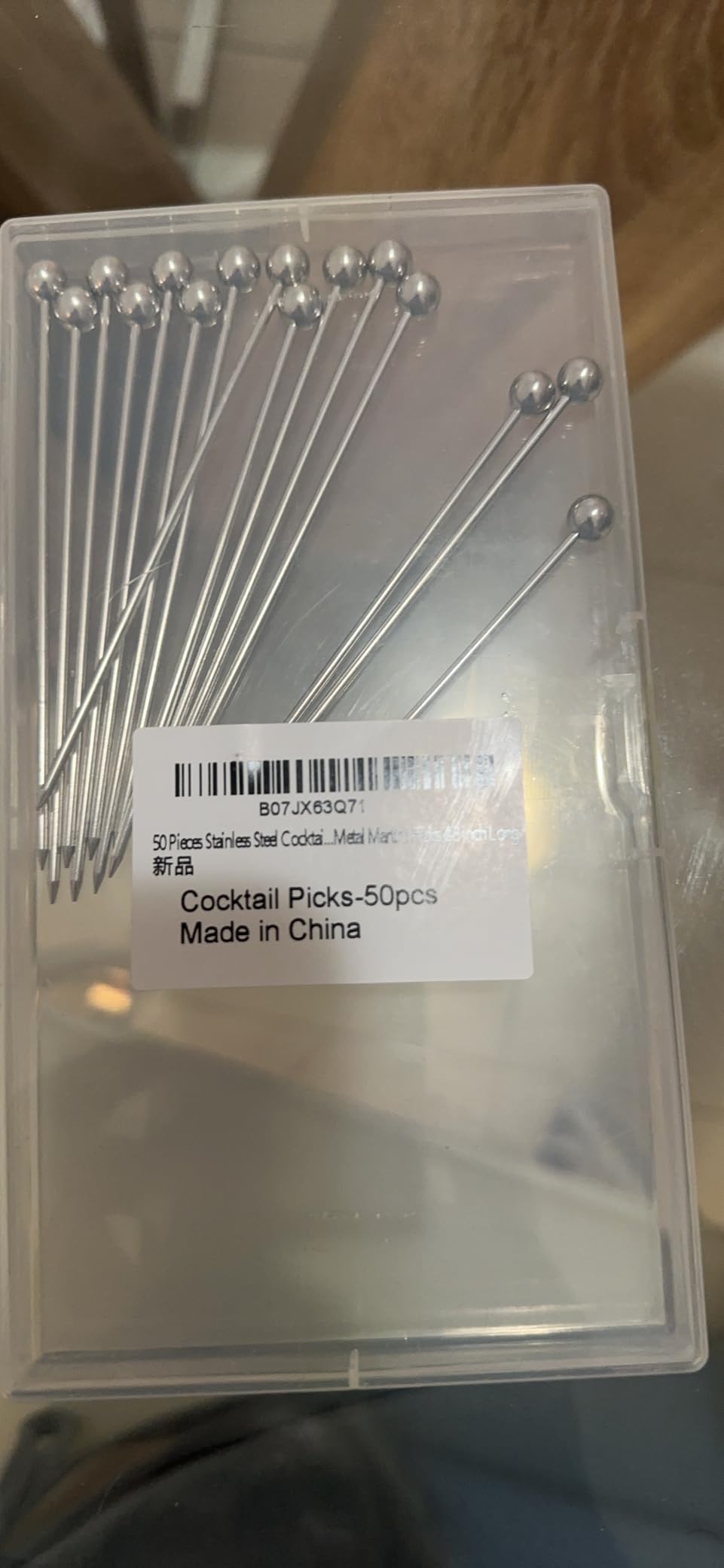 50 Pieces Stainless Steel Cocktail Picks Metal Martini Picks 4.3 inch customer photo 1