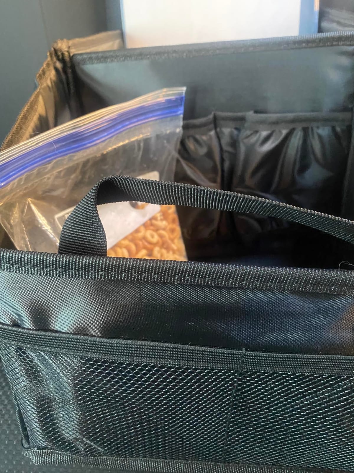 Masirs Back Seat Car Organizer, Neatly Organize Items While Traveling, Folds Flat for Easy Trunk Storage customer photo 2