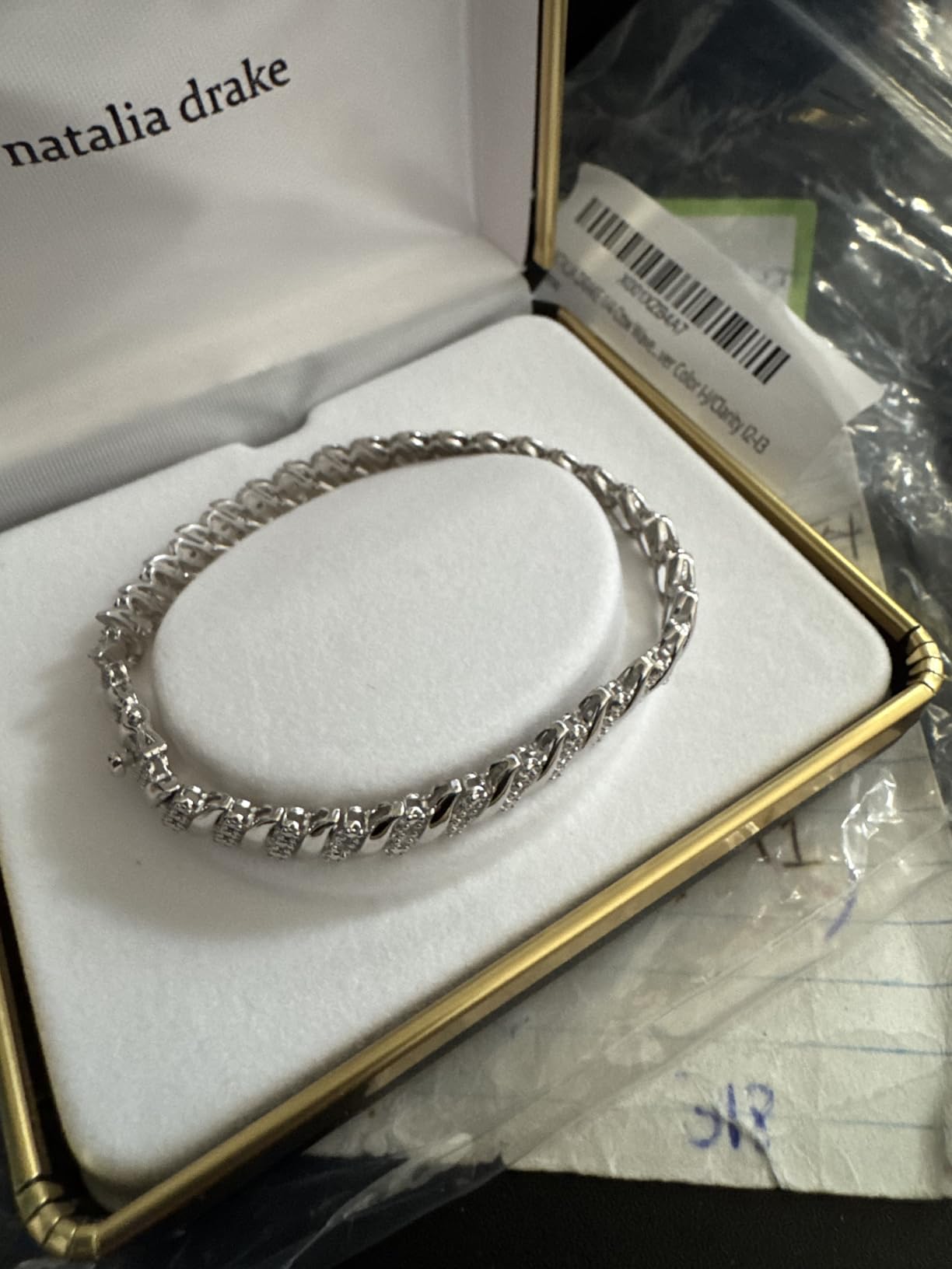 NATALIA DRAKE 1/4 Cttw Wave Link Diamond Tennis Bracelet for Women in 925 Sterling Silver Color I-J/Clarity I2-I3 customer photo 2