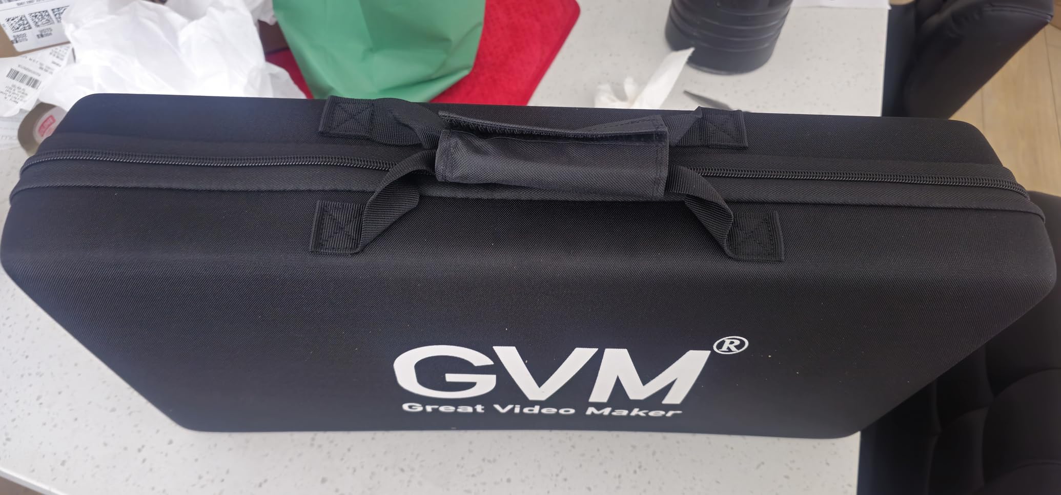 GVM 2 Pack LED Video Lighting Kits with APP Control, Bi-Color Variable 2300K~6800K with Digital Display Brightness of 10~100% for Video Photography, CRI97+ TLCI97 Led Video Light Panel +Barndoor customer photo 1
