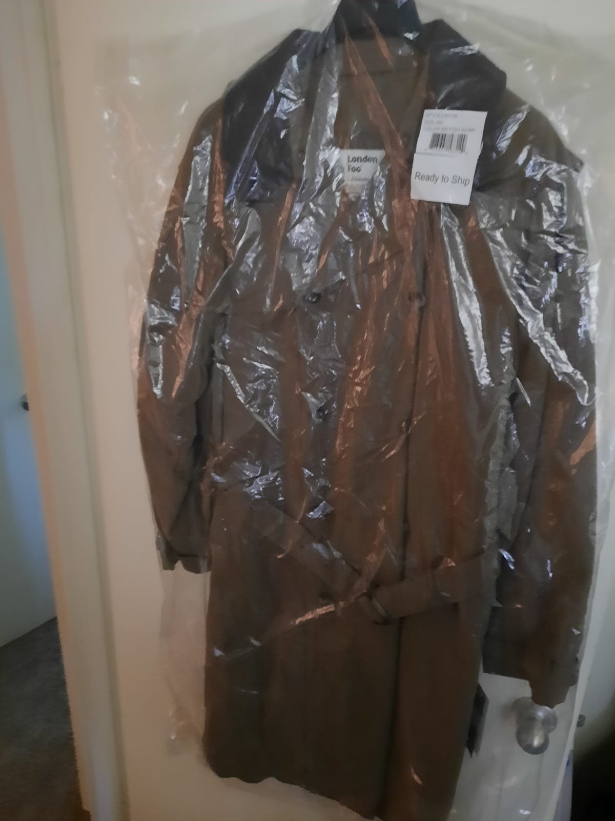 London Fog Men's Raleigh Double Breasted Long Trench Coat with Zip Out Liner customer photo 2