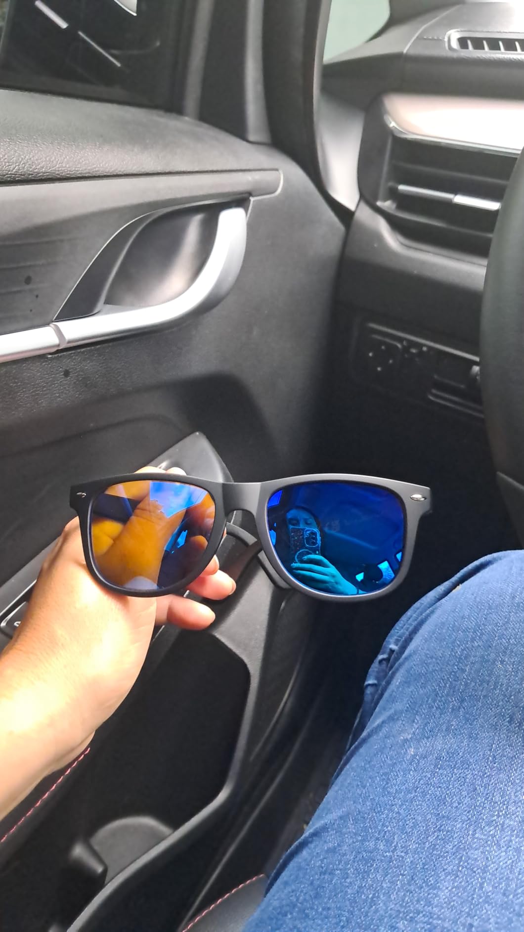 KALIYADI Polarized Sunglasses for Men and Women Matte Finish Sun glasses Color Mirror Lens UV Blocking (3 Pack) customer photo 1