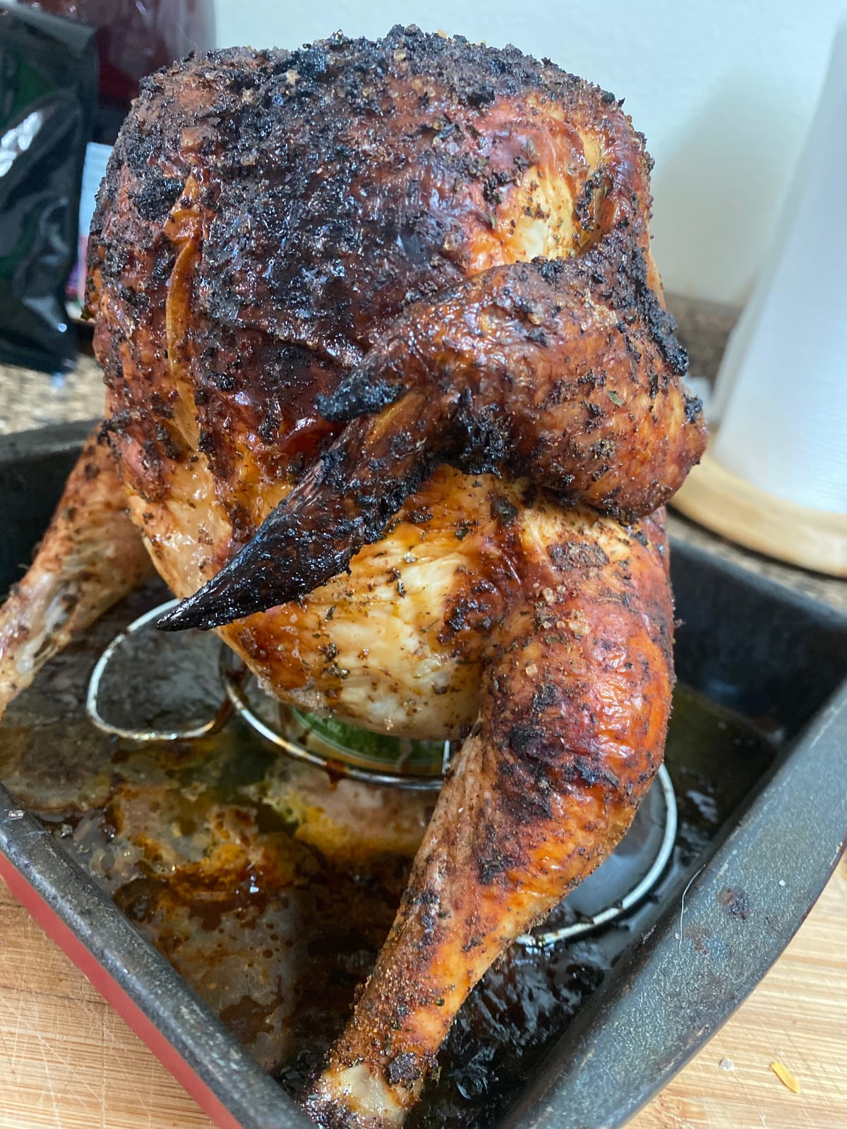 Beer Can Chicken Holder - Stainless Steel Beer Chicken Roaster for Grill Oven or Smoker customer photo 1
