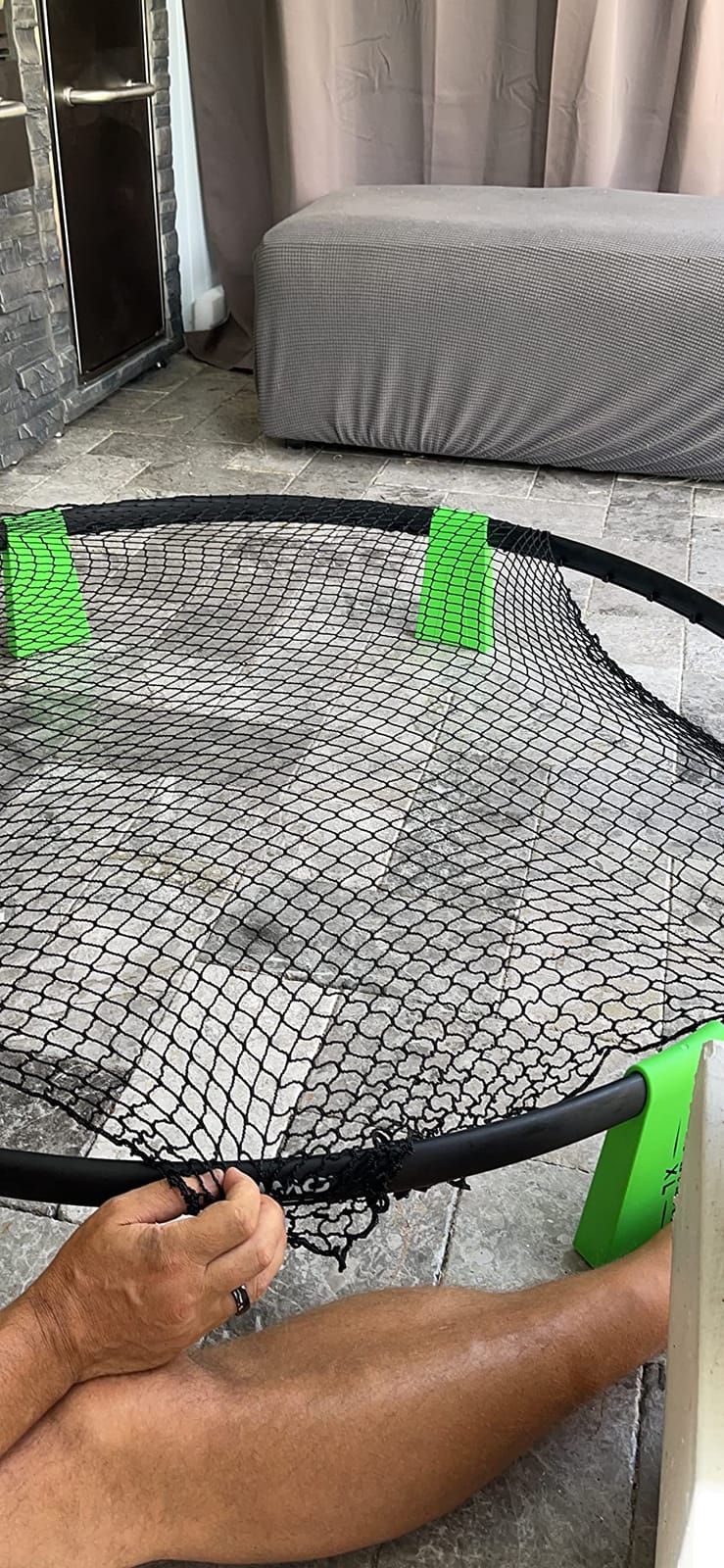 GoSports Slammo XL Extra Large Round Net Game for Beginners - Great for Beach Party, Backyard, and Outdoor Family Fun - Includes 3 Balls, Pump & Carrying Bag customer photo 1