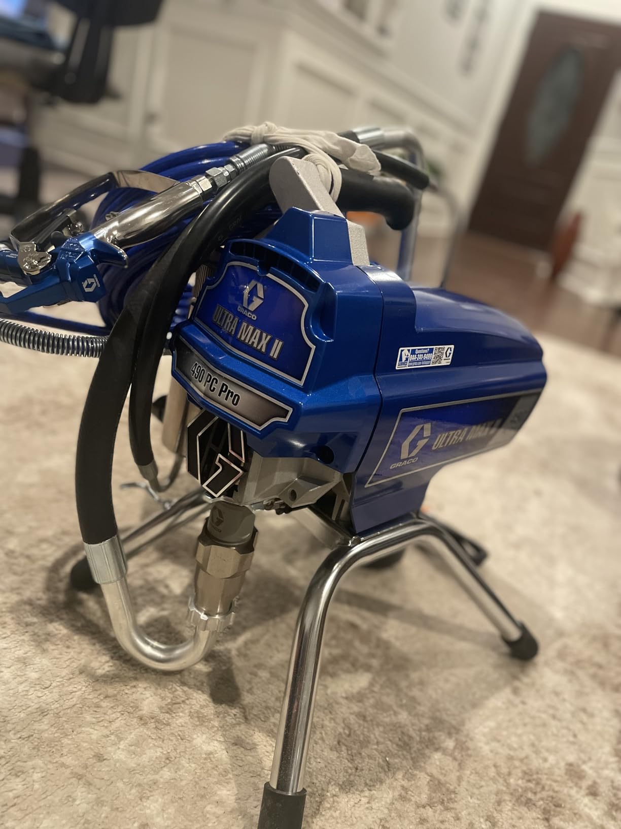 Graco Ultra Max II 490 PC Pro Electric Airless Paint Sprayer, Stand 17E852 customer photo 1