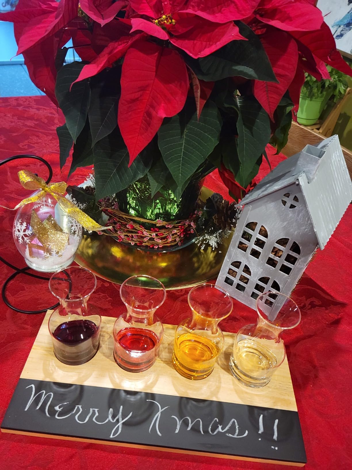 D'Eco Wine Tasting Flight Board Set, Wood Tray & 8 Decanter Glasses, 2 Pack customer photo 2
