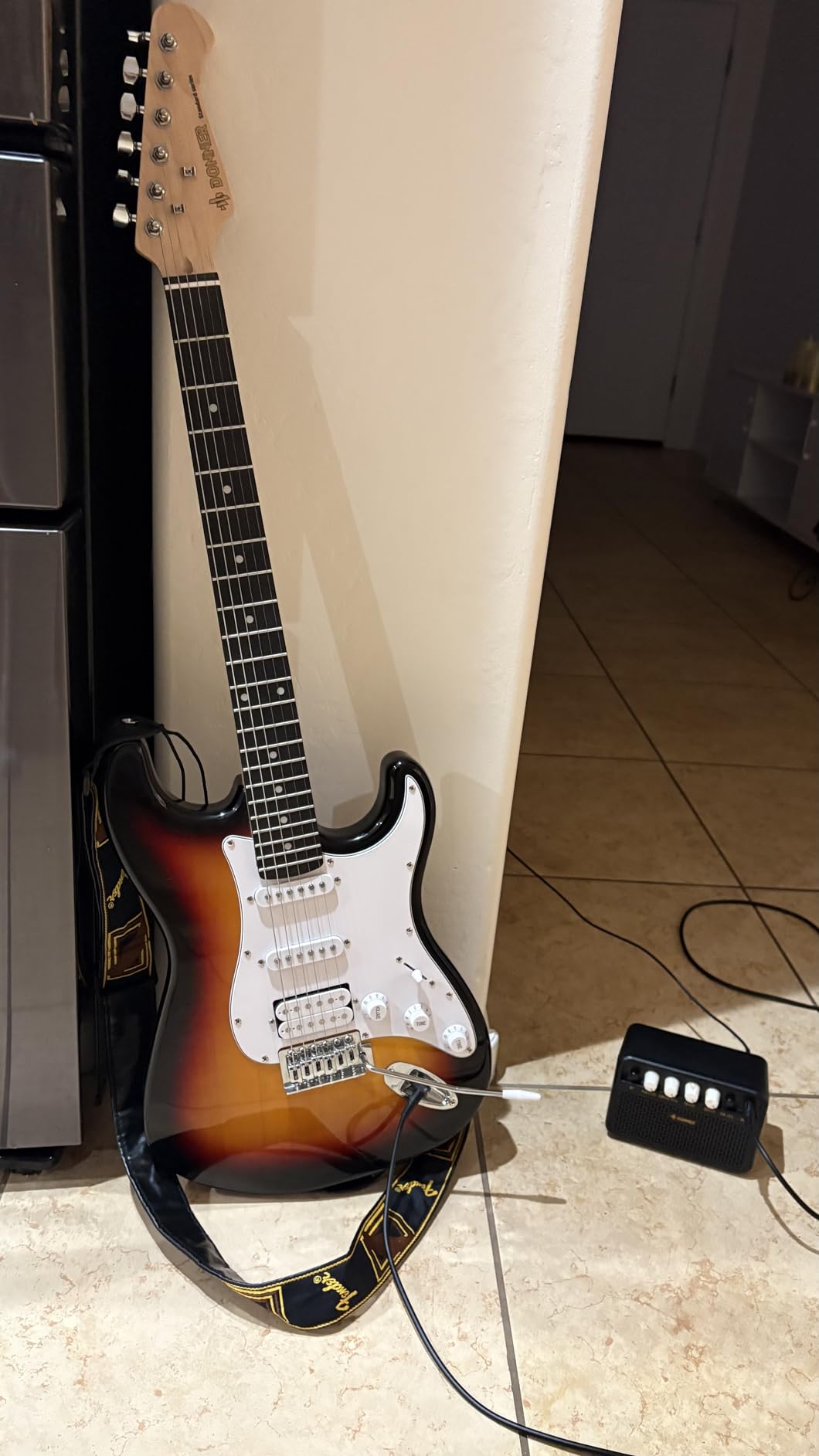 Donner DST-100T 39 Inch Electric Guitar Beginner Kit Lake Blue HSS Pick Up customer photo 1