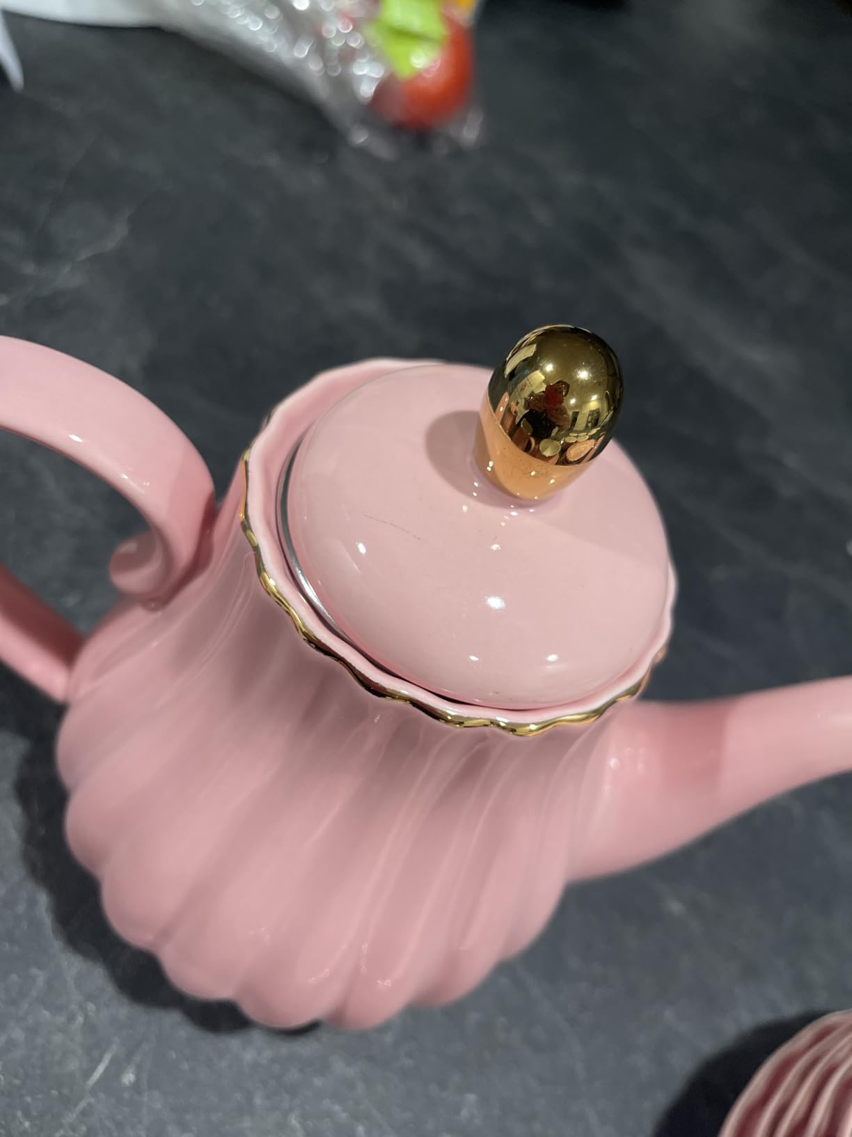 Jusalpha Porcelain Tea Set- 8 OZ Coffee/Teacup, Saucer, Cup Holder, White customer photo 2