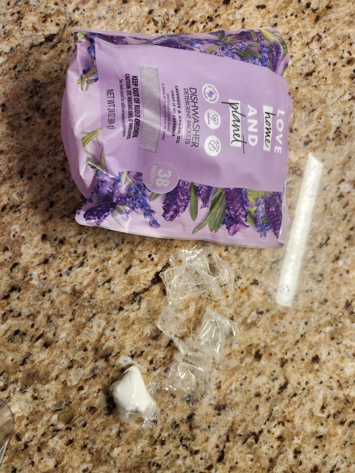 Love Home and Planet Dishwasher Detergent, Gel Lavender & Argan Oil, 56 oz customer photo 1