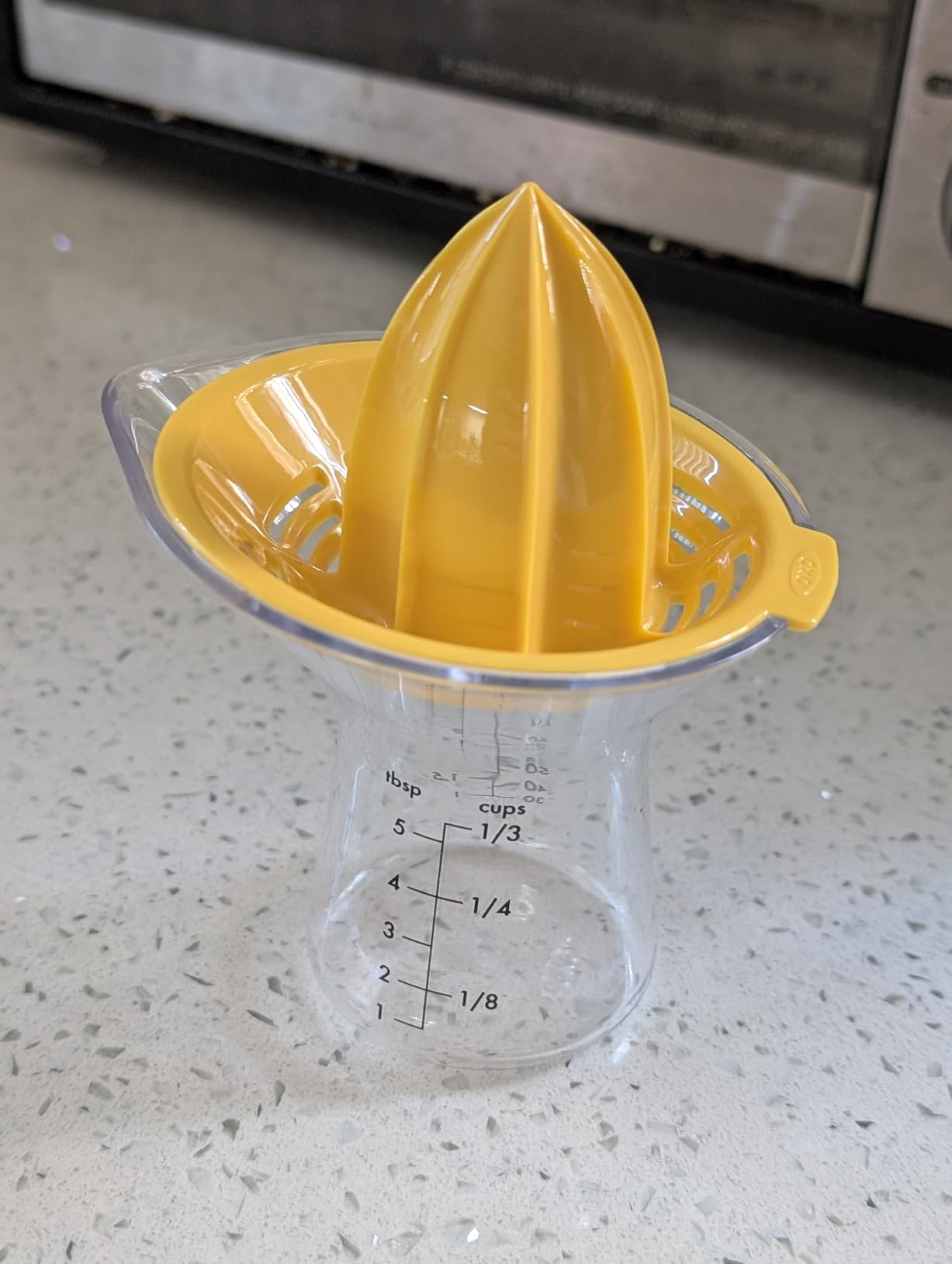 OXO Good Grips 2-in-1 Citrus Juicer - Orange & Yellow customer photo 1