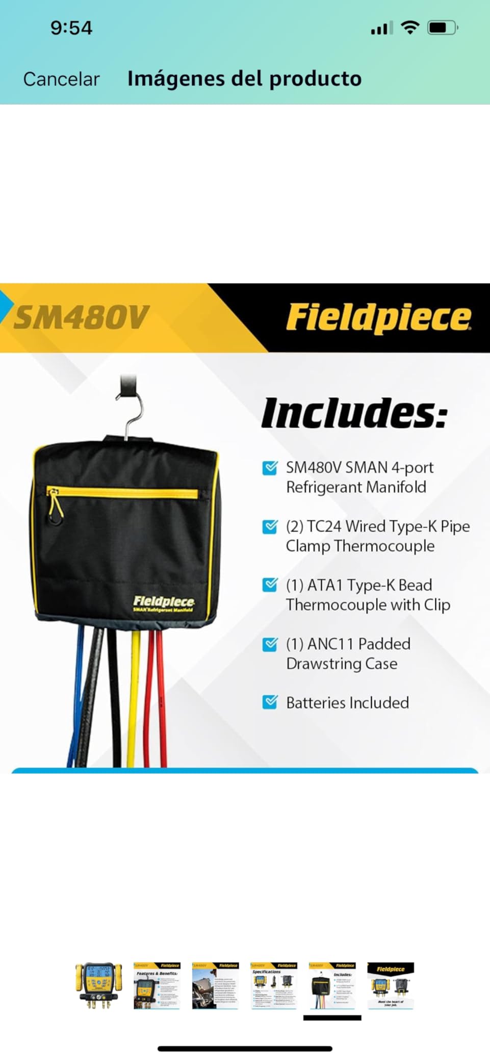 Fieldpiece SM480V SMAN Digital Manifold Wireless Data Logging customer photo 2