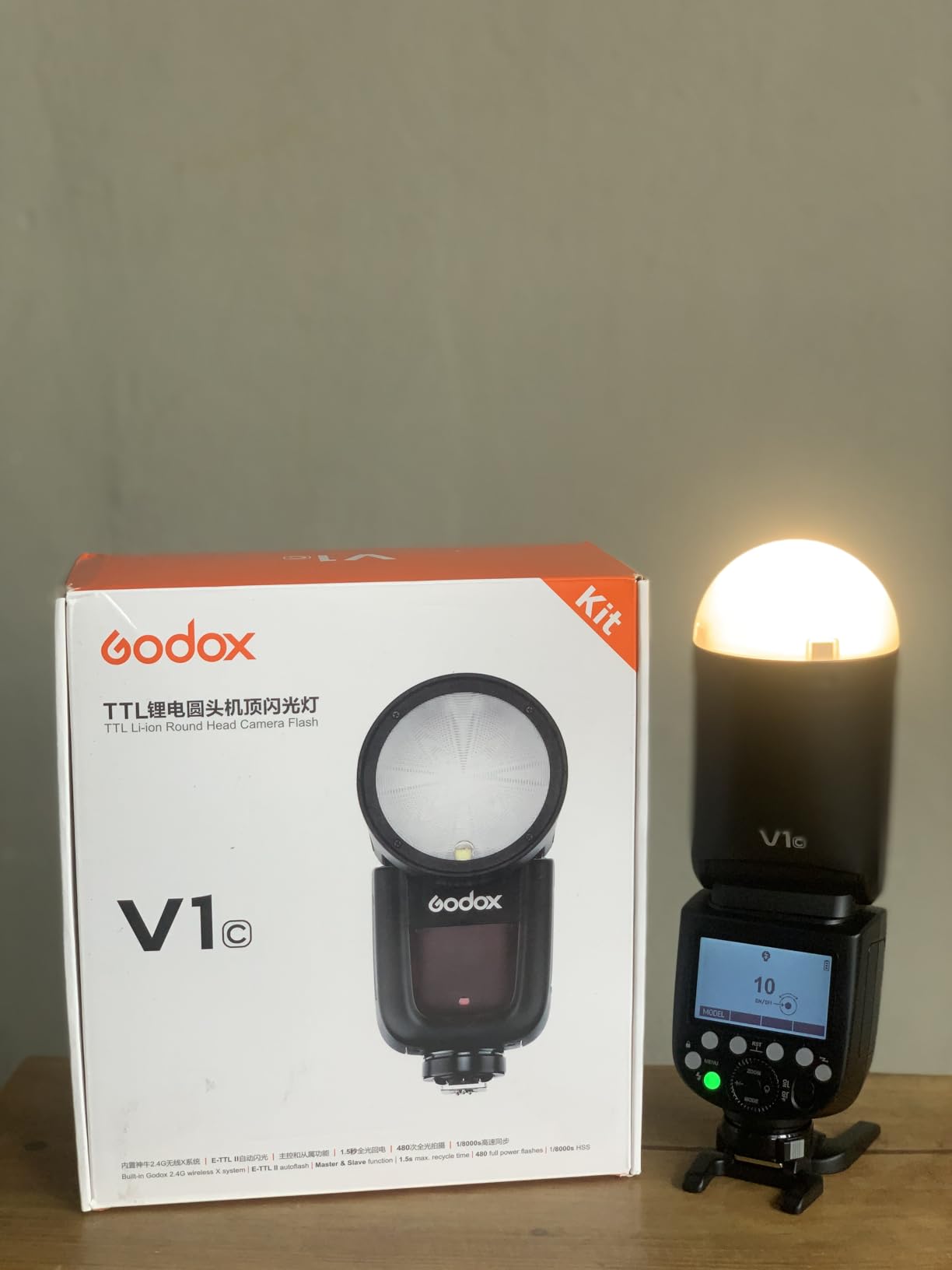 Godox V1-S Flash Speedlite for Sony, 76Ws 2.4G X Wireless TTL Speedlight customer photo 2