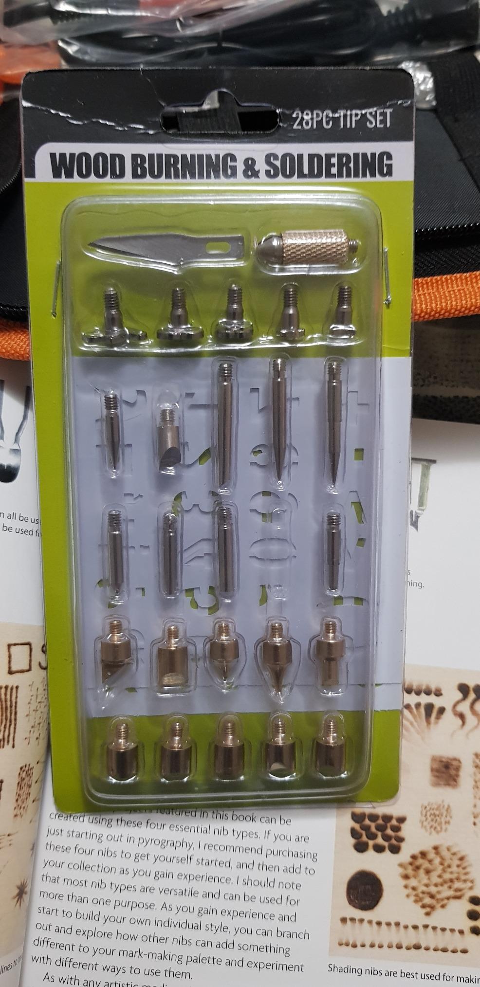 Wood Burning Kit, 110 Pieces Wood Burning Tool with Adjustable Temperature 200-420°C, Professional Wood Burner Pen for Embossing Carving Soldering customer photo 2