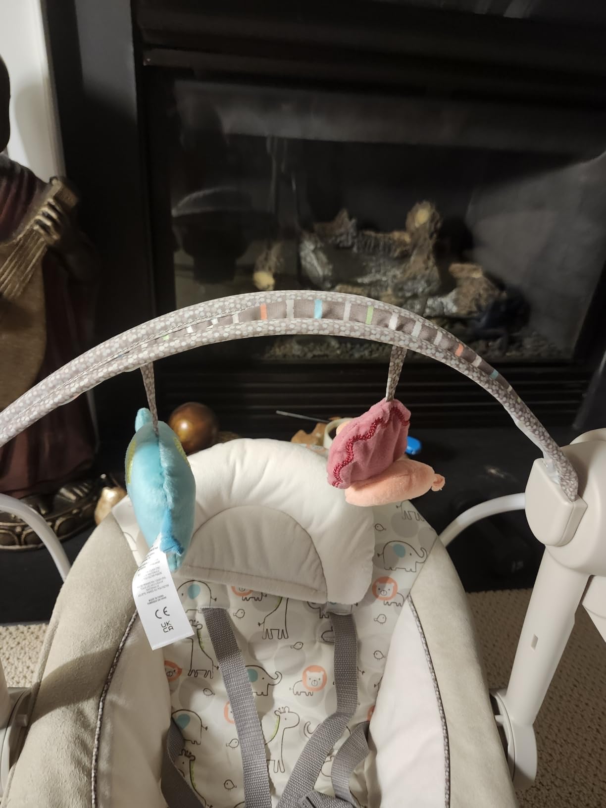 Ingenuity Comfort 2 Go Portable Baby Swing, Newborn to 9 Months, Pink customer photo 1