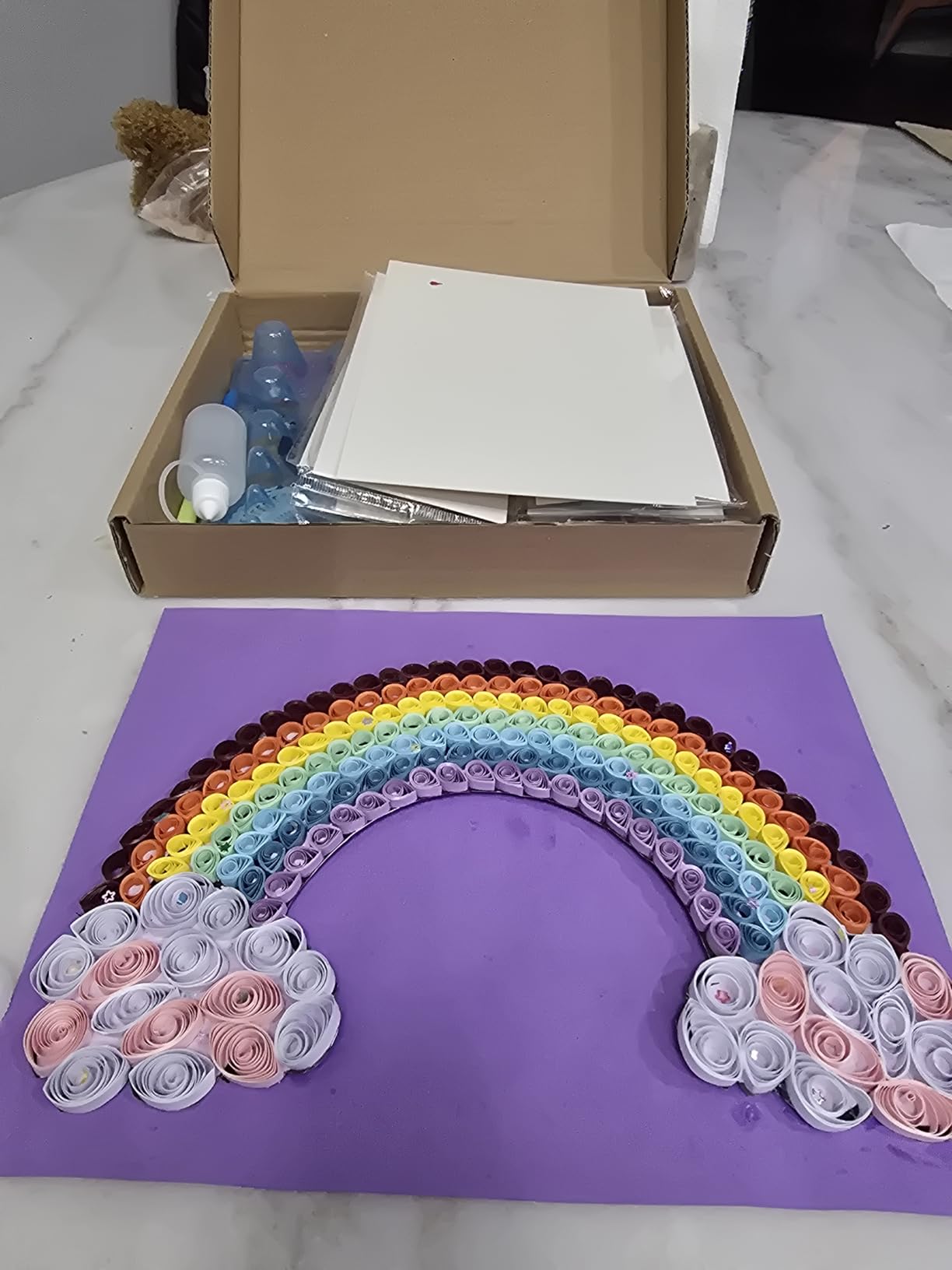 TUPARKA 19 Pcs Paper Quilling Kits 45 Colors 900 Strips Quilling Art Paper DIY Craft customer photo 1