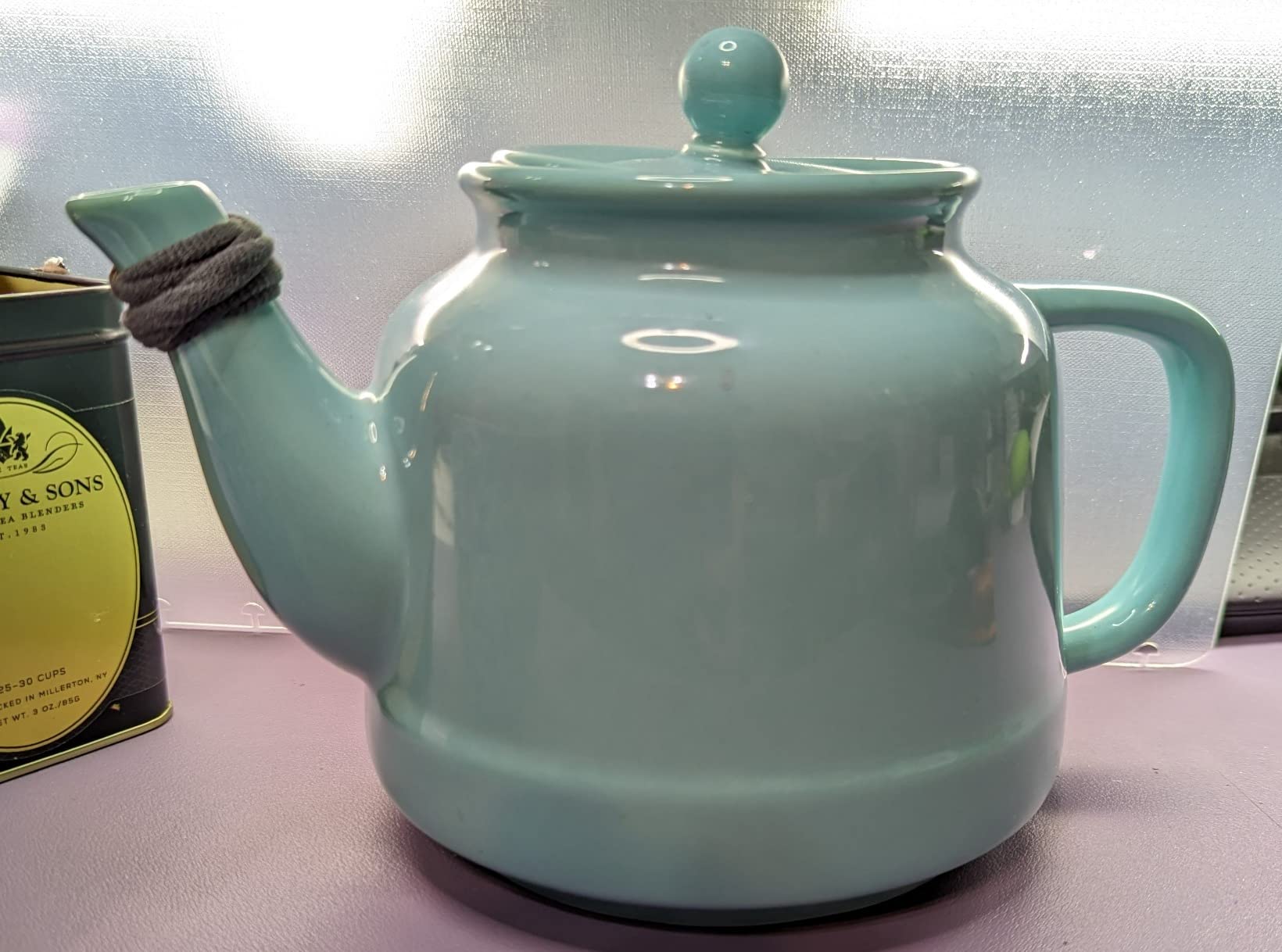 Sweejar Ceramic Tea Pots,30OZ Porcelain Teapot with Infuser(Jade) customer photo 1