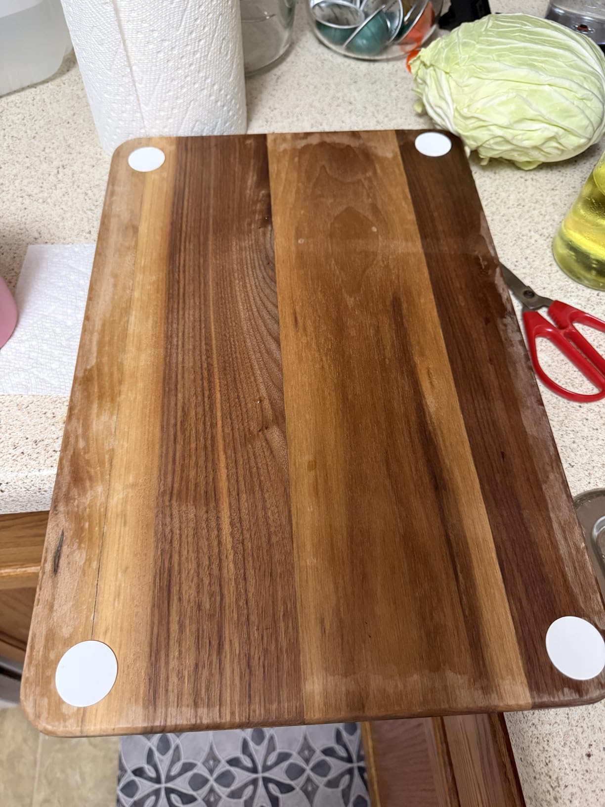 AZRHOM Thick Walnut Wood Cutting Board 18x12 in Large Wooden Chopping Board customer photo 1