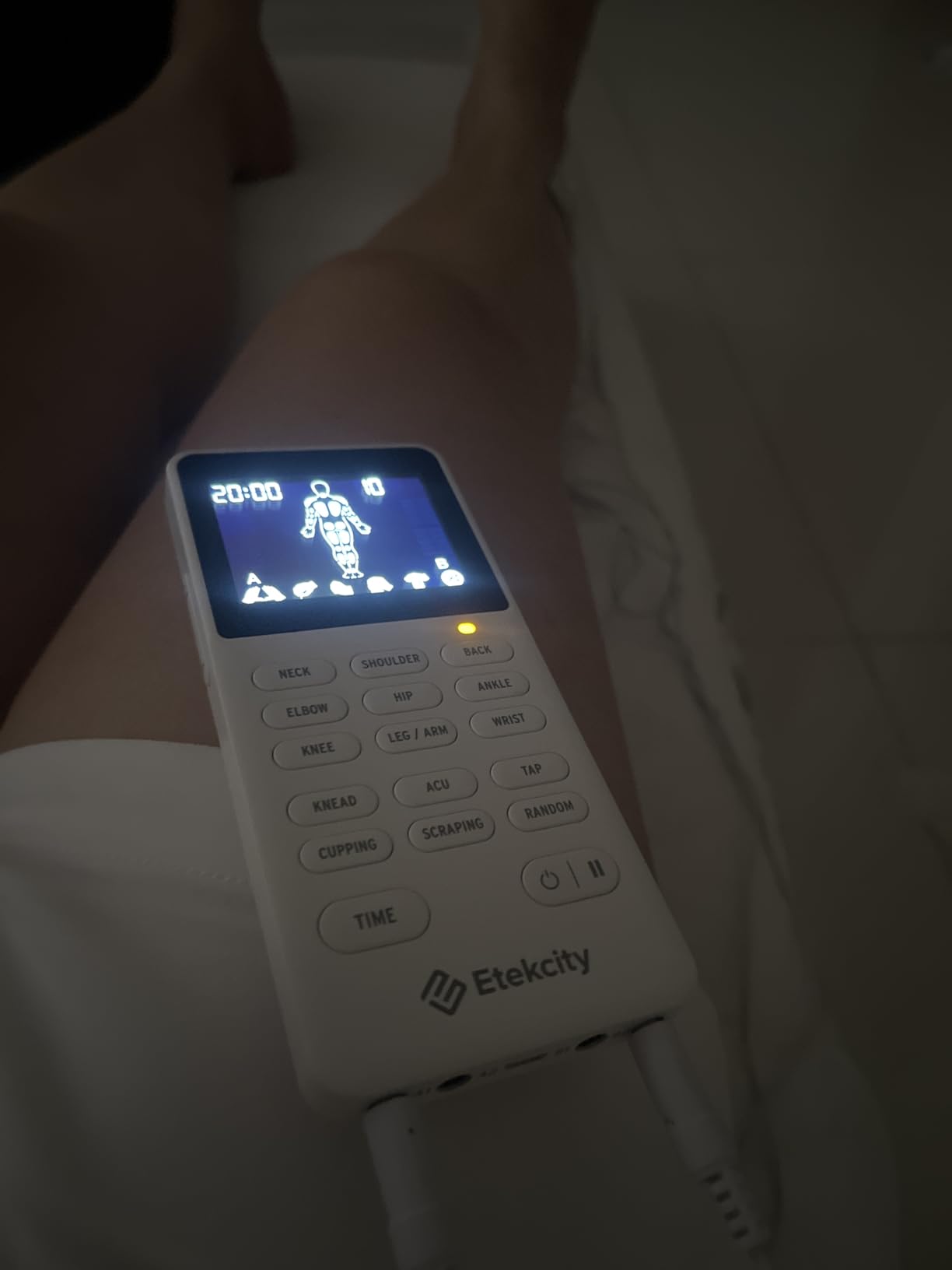 Etekcity 4-Channel Rechargeable TENS Unit, Muscle Stimulator, FSA | HSA Eligible, Pain Relief, After-Exercise Relaxation, Physical Therapy, Back, Neck, Shoulder, Sciatica customer photo 1