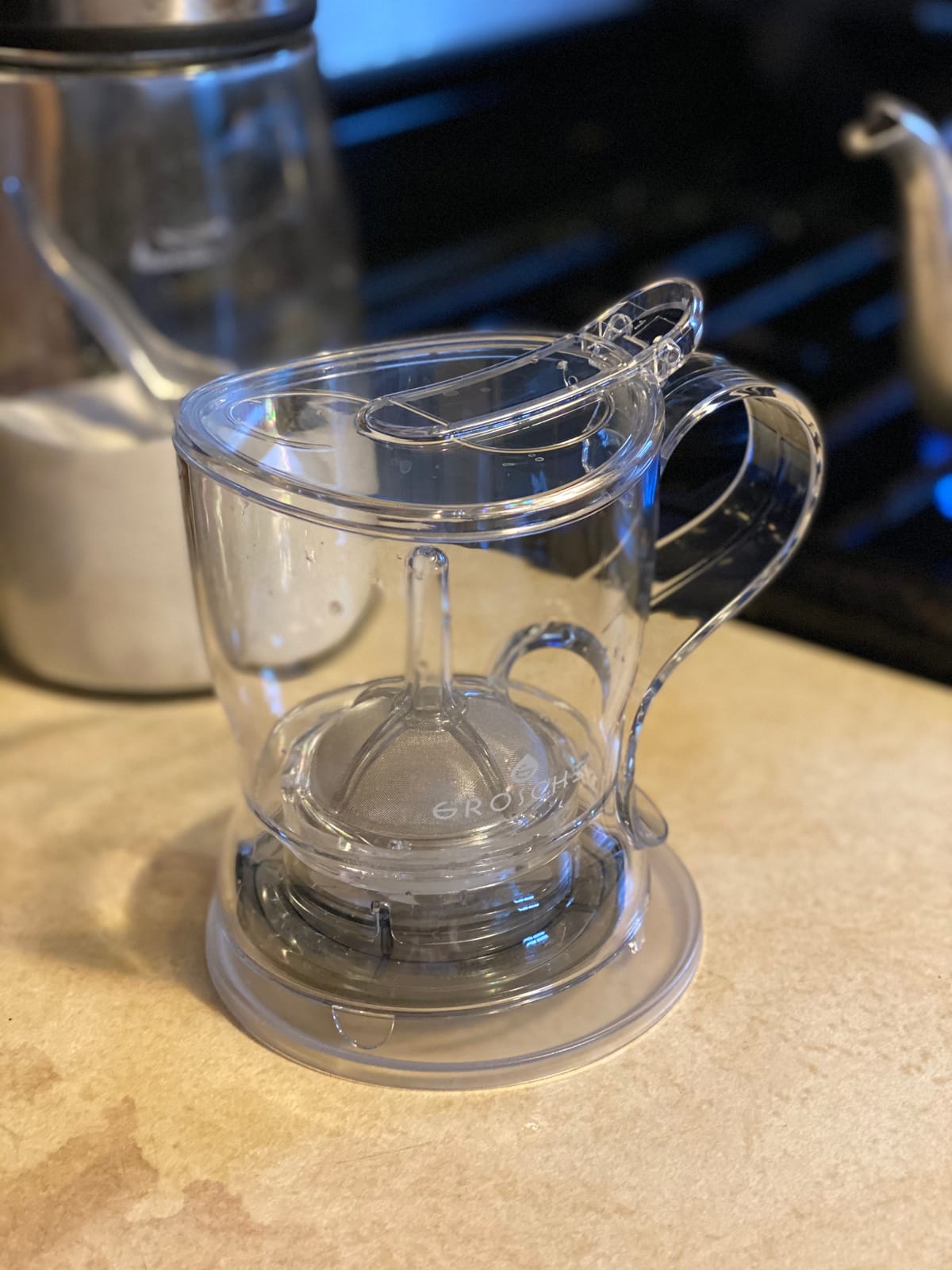 GROSCHE Aberdeen Smart Tea Maker BPA-Free Tea Infuser Black 17.7 oz (525ml) customer photo 2