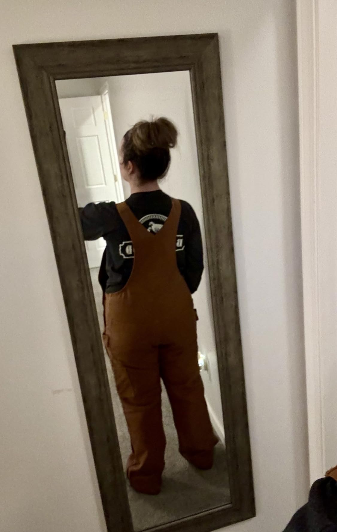 Carhartt Women's Washed Duck Insulated Bib Overall customer photo 2