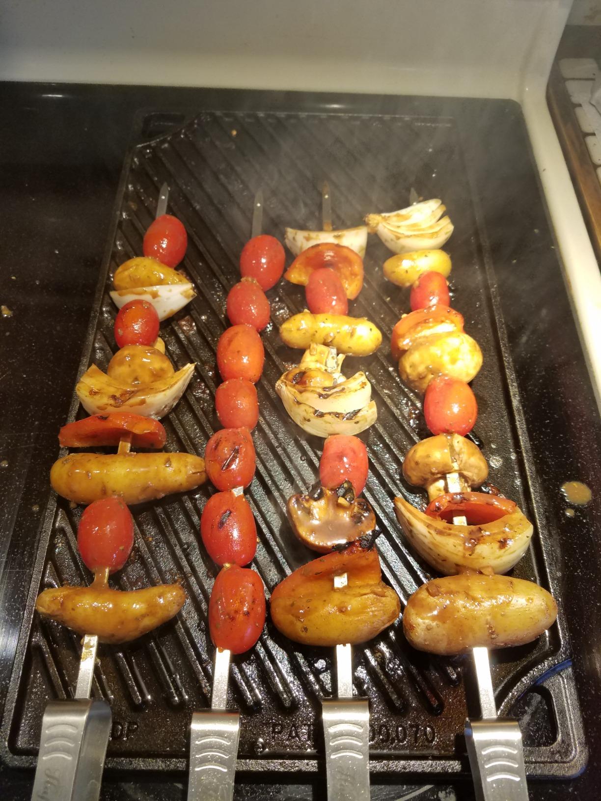 Patented Kabob Skewers for Grilling- BBQ Skewers for Grilling-16