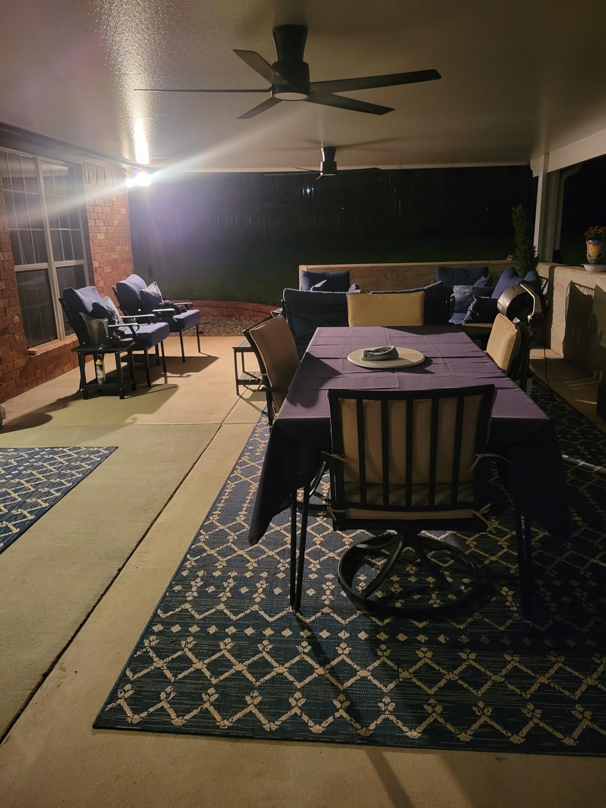 JONATHAN Y Moroccan Geometric Indoor Outdoor Area Rug 8X10 Natural/Black, Ourika Textured Weave for Backyard, Patio, Porch, Easy-Cleaning, High Traffic, Pet-Friendly, Non-Shedding (SMB108D-8) customer photo 2