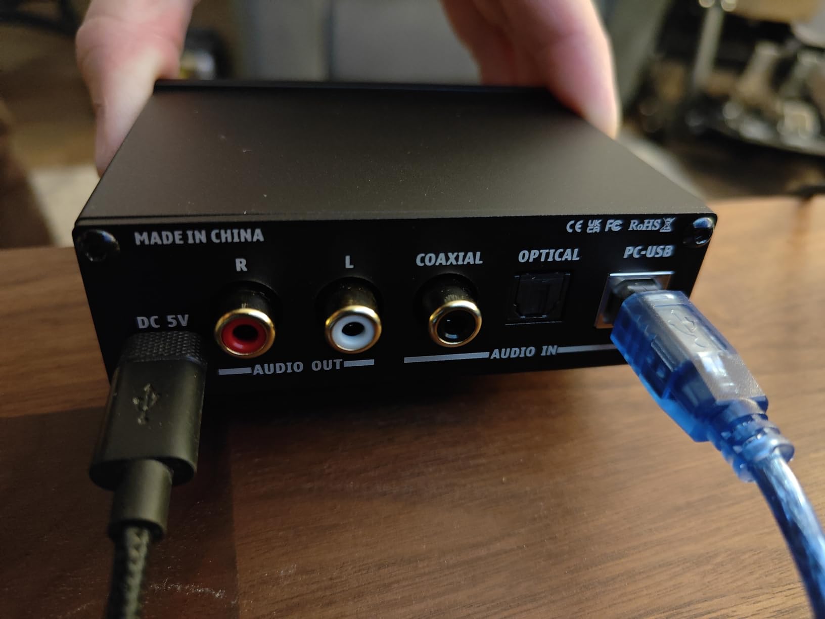 AIYIMA DAC-A2 Headphone Amplifier & Desktop DAC for PC, MAC and Gaming | Plug & play 24Bit/192kHz DAC amp. Adds Bass/Treble control & RCA/3.5mm Outputs,USB/Optical/Coaxial Input customer photo 1