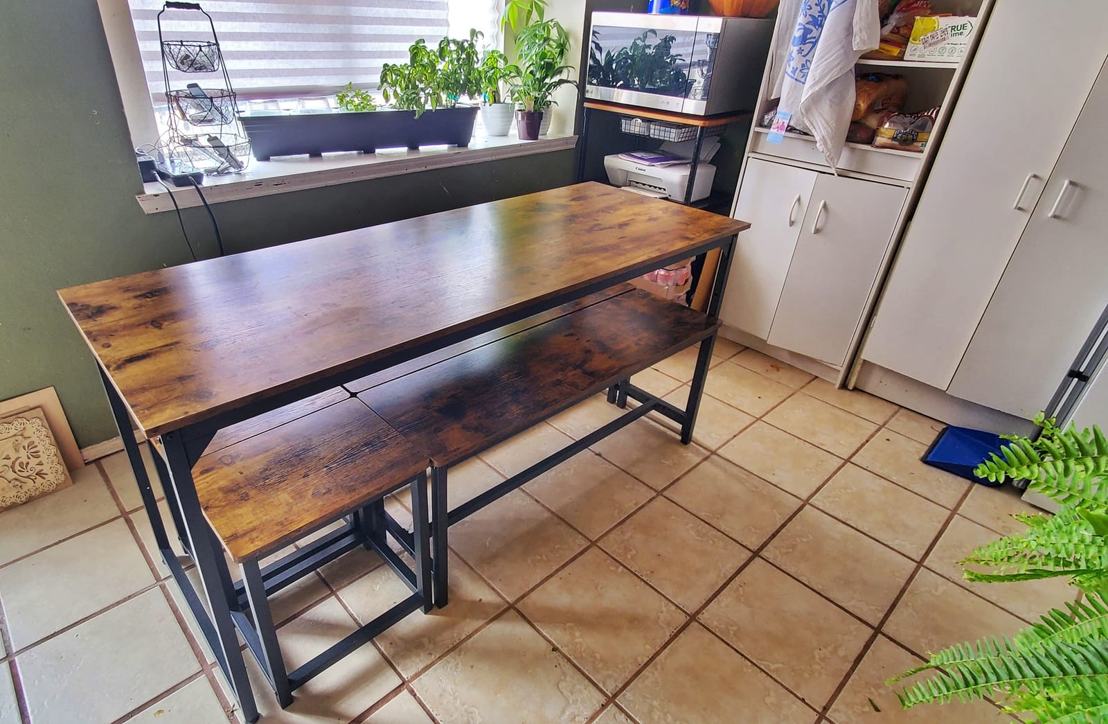 VASAGLE Dining Bench Set of 2, 42.5'' Kitchen Bench customer photo 1