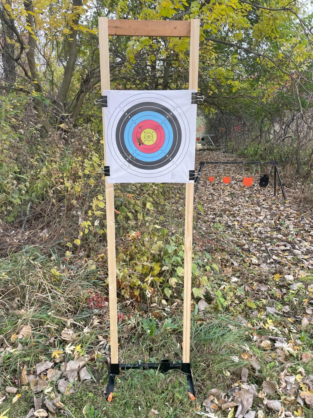Highwild Adjustable Target Stand Base for Paper Shooting Cardboard Silhouette H Shape Stand Base for Shooting Range 1x2 Wooden Target Station Setup - 1 Pack customer photo 1