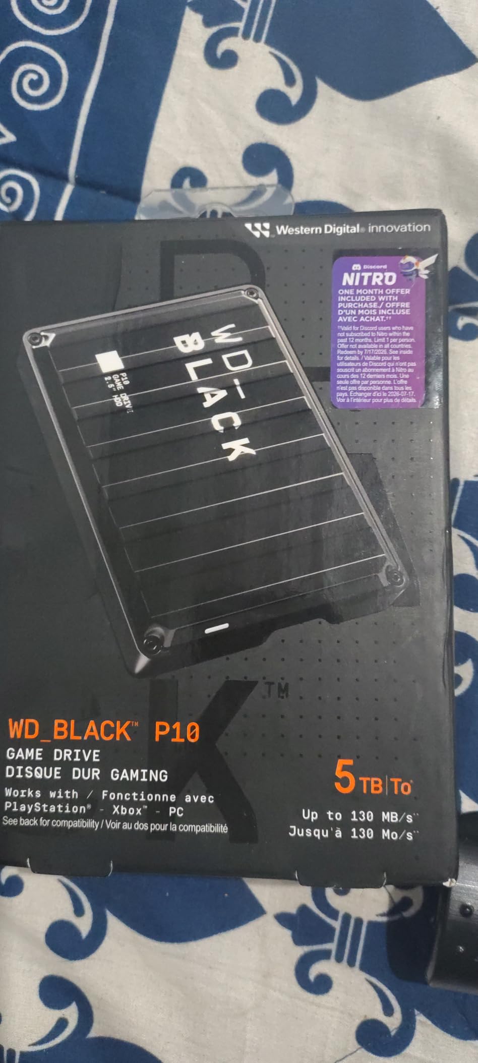 WD_BLACK 5TB P10 Game Drive, Portable External Hard Drive, Works with Playstation, Xbox, & PC - WDBA3A0050BBK-WESN customer photo 1