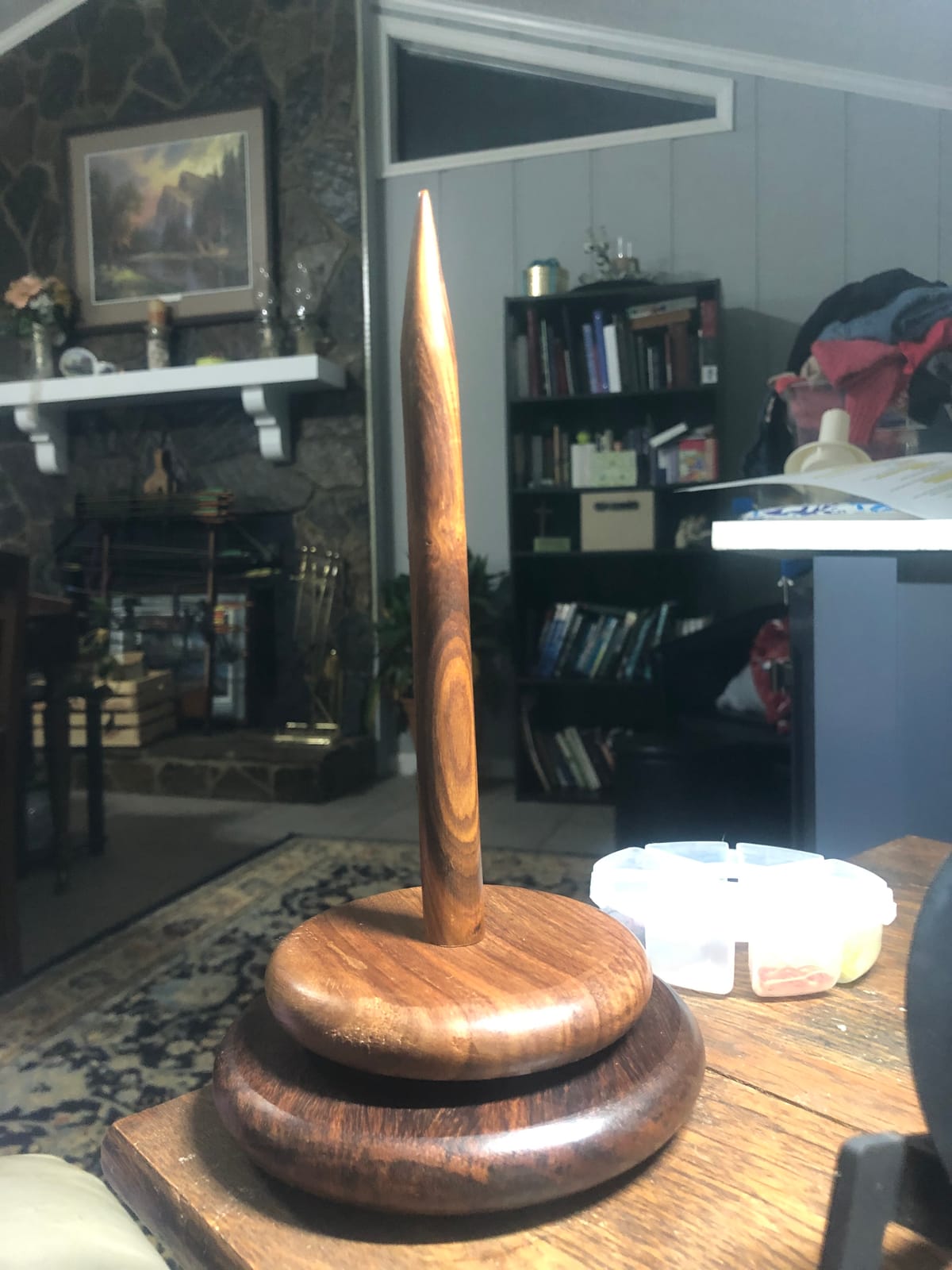 Knit Picks Spinning Wooden Yarn Spindle - Solid Acacia customer photo 1