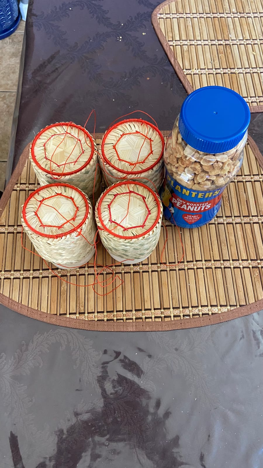 Sticky Rice Basket -Kratip Size 3 Inches (Pack of 4) Thailand Handmade Bamboo Rice Container customer photo 1